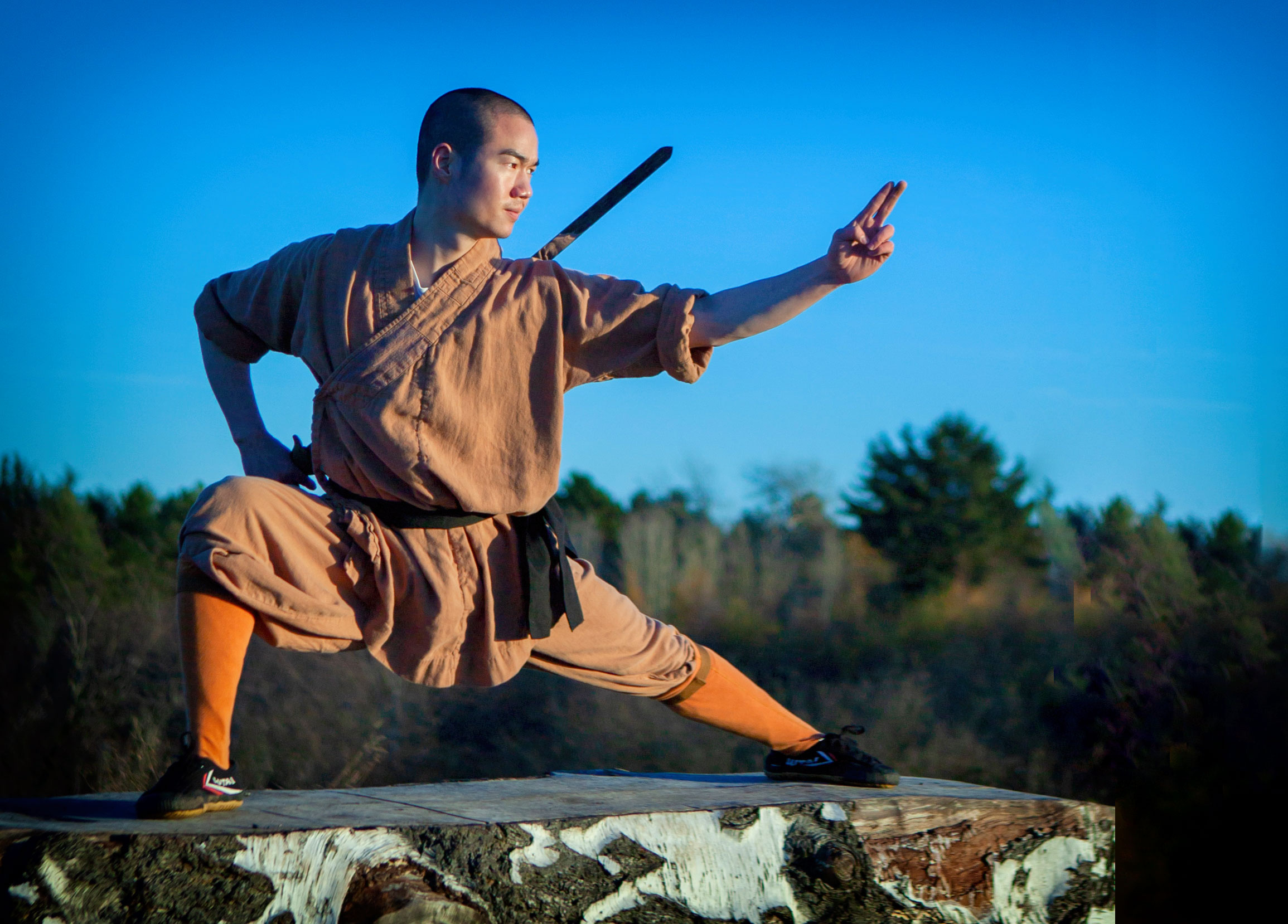 Shaolin Kung Fu: Master Shi Yandi, A 34th generation disciple of Songshan Shaolin Temple of China, Shaolin Temple and Cultural Centre of Canada. 2310x1660 HD Background.