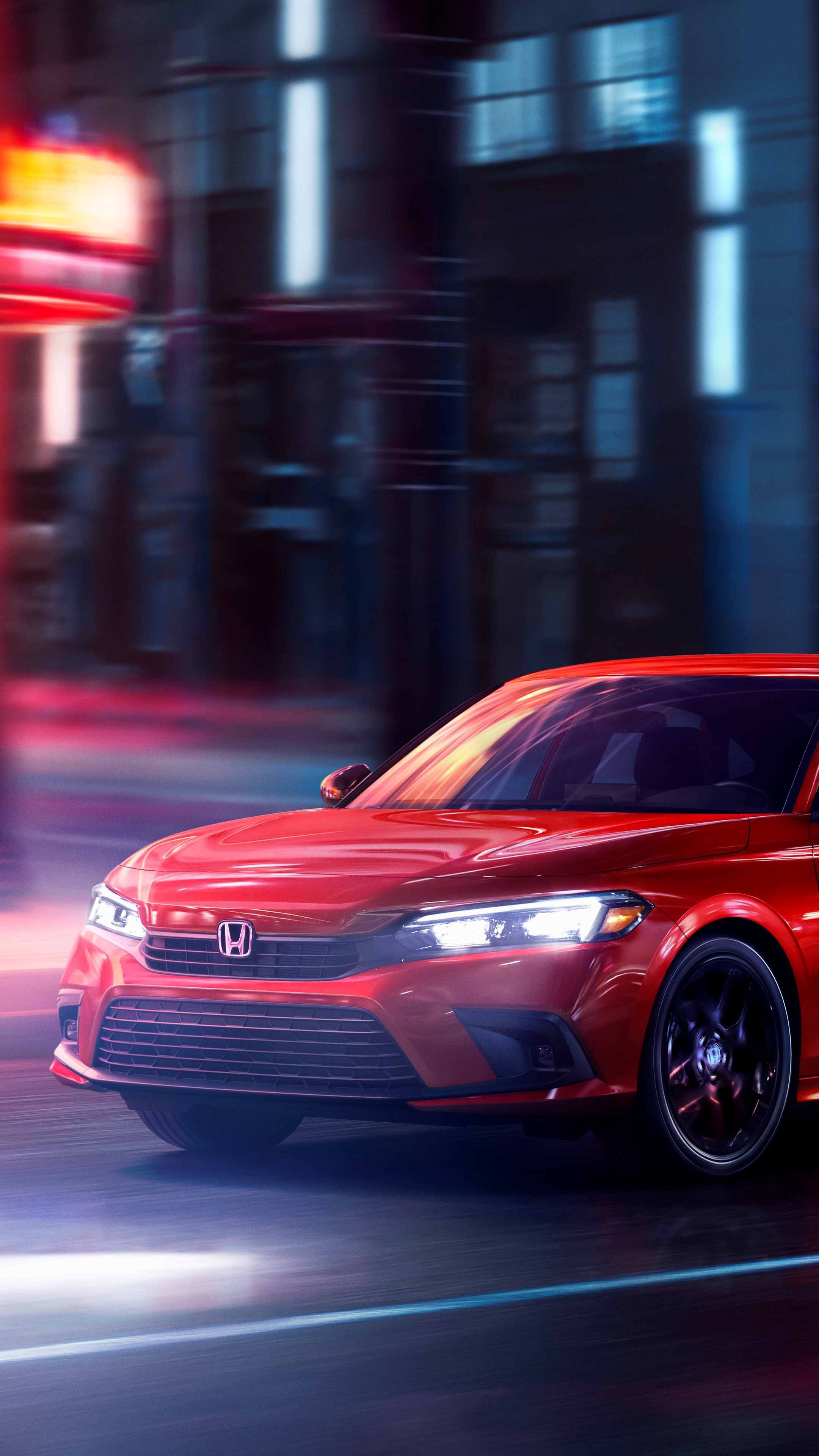 Honda Civic, Sporty and dynamic, Driver-focused technology, Expressive design, 2160x3840 4K Phone