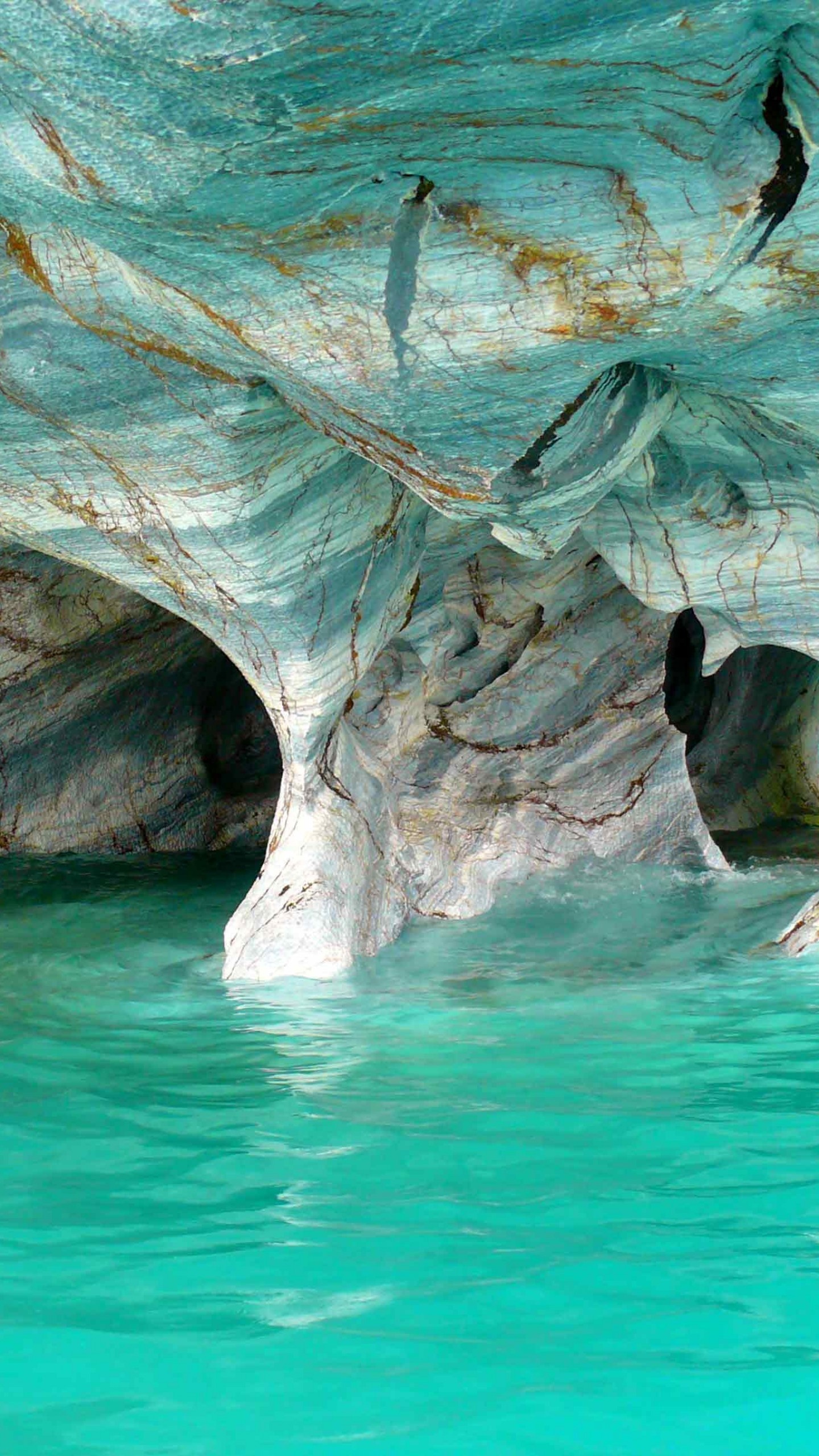 Marble caves wallpaper, Nature's wonder, Oceanic beauty, Stunning visuals, 1440x2560 HD Phone