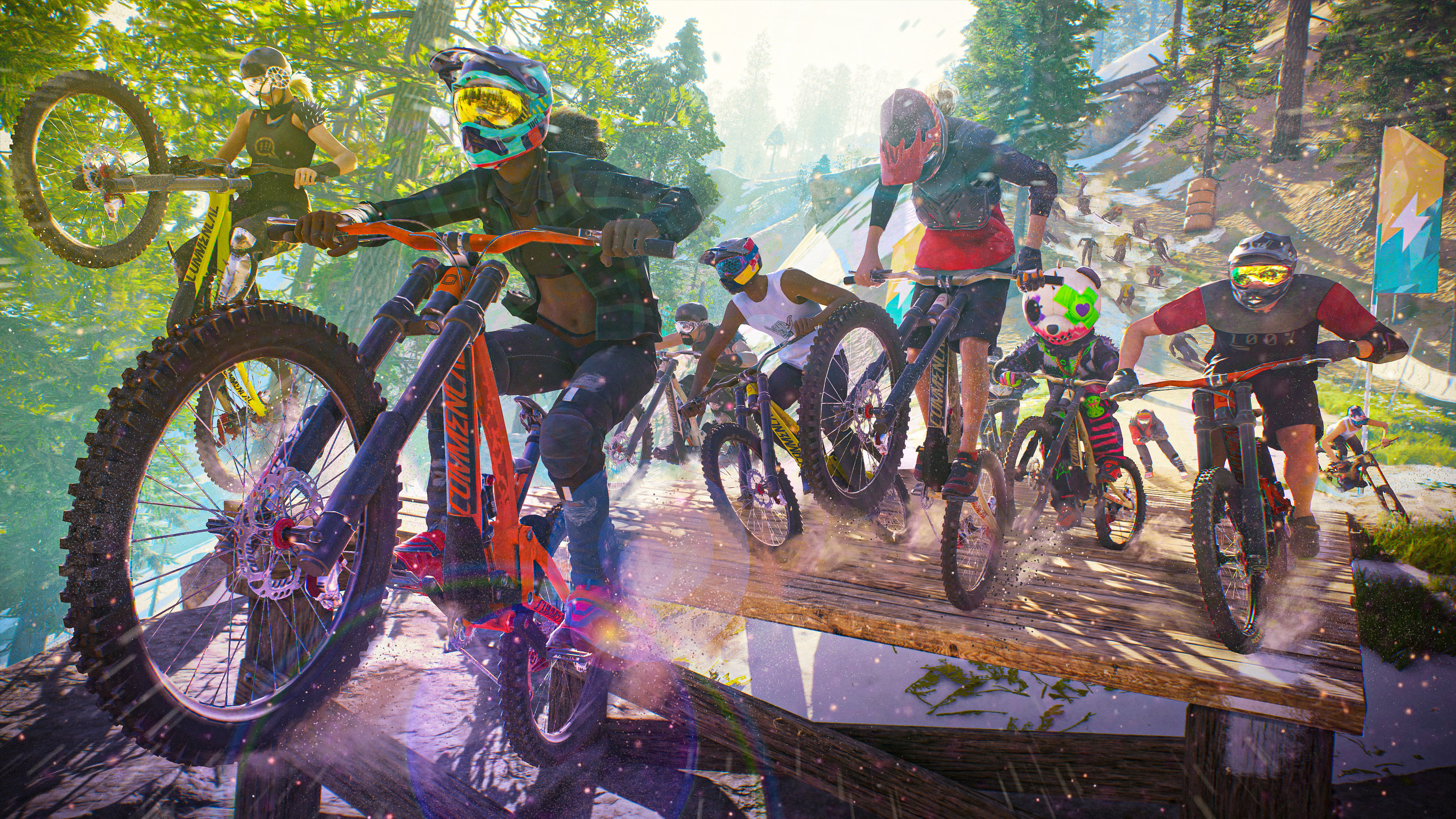 Riders Republic, Action-packed gameplay, Stunning graphics, Breathtaking locations, 3840x2160 4K Desktop
