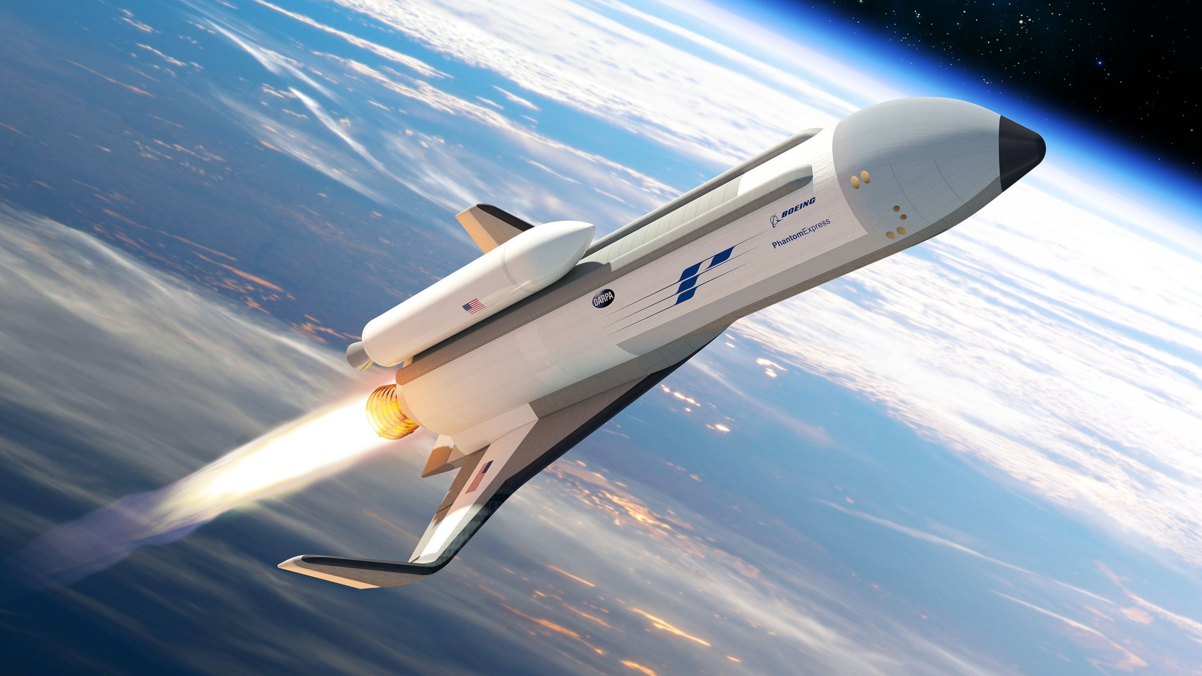 Boeing, Phantom Express, Spaceplane launch, Astral mission, 3840x2160 4K Desktop