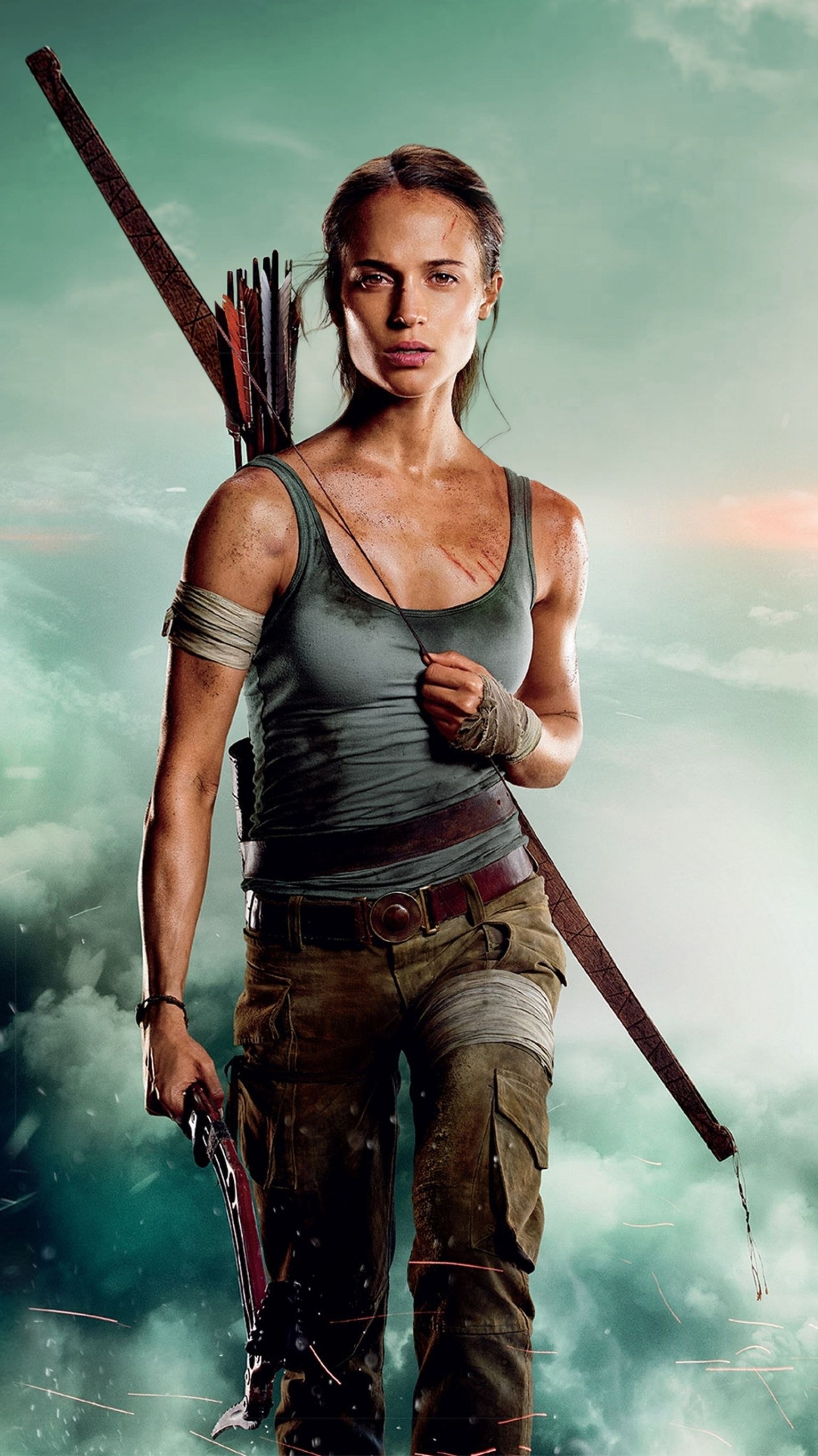 Tomb Raider, 2018 movie, Alicia Vikander's role, Exciting storyline, 1540x2740 HD Phone
