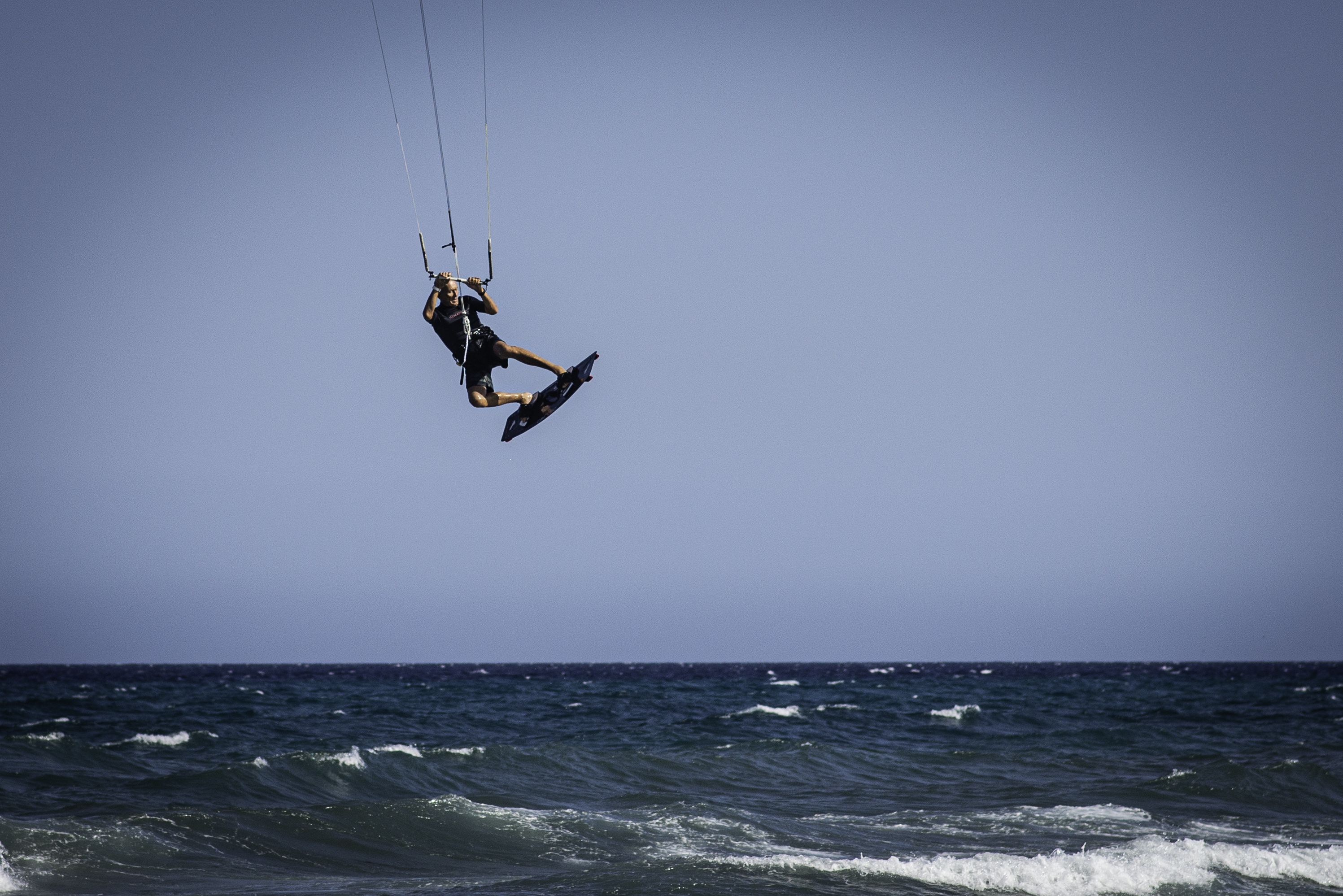 Kiteboarding: Wave riding, A directional board, The Professional Kiteboard Riders Association. 3000x2000 HD Background.