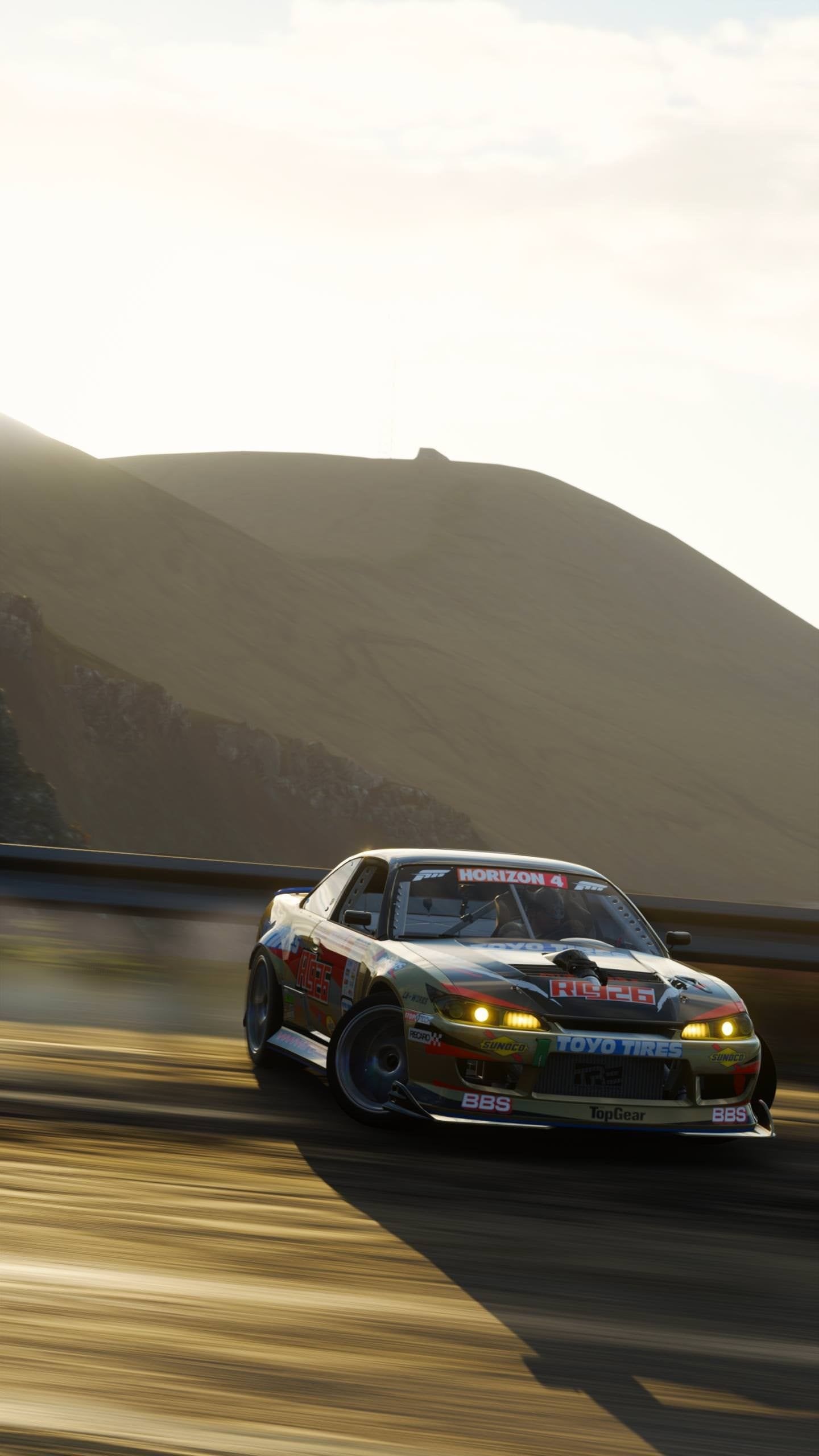 Drifting: Forza Horizon 4, A racing video game, Microsoft Studios, Recreational motorsport. 1440x2560 HD Wallpaper.