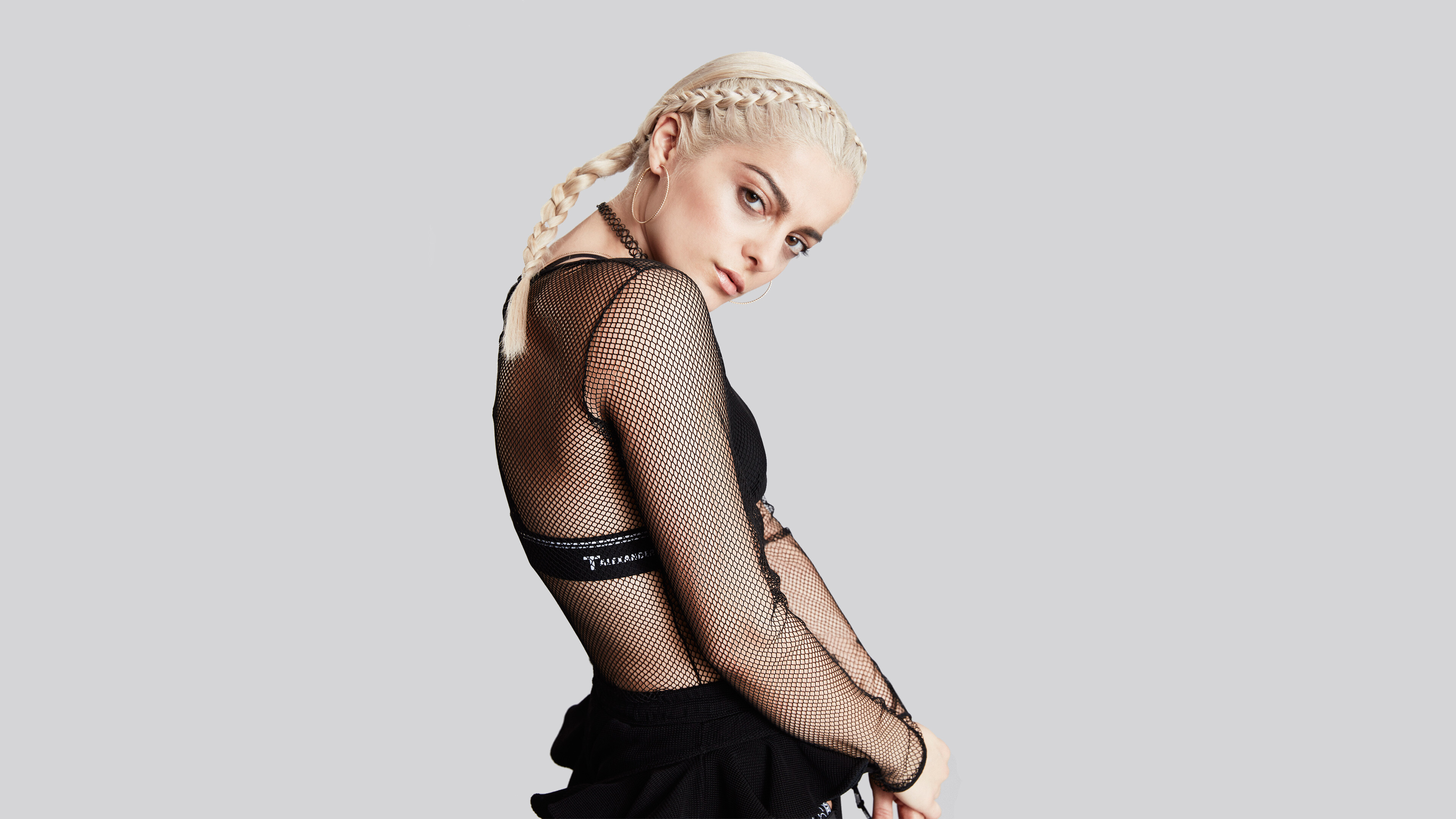 Bebe Rexha: An American singer and songwriter, Black Cards. 3840x2160 4K Background.