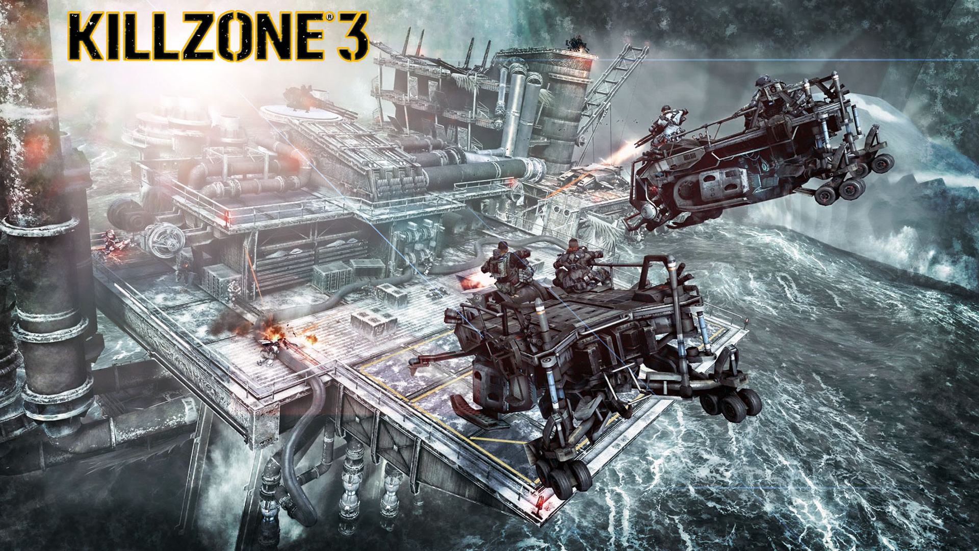 Killzone 3, Intense combat, Futuristic warzone, Action-packed gameplay, 1920x1080 Full HD Desktop