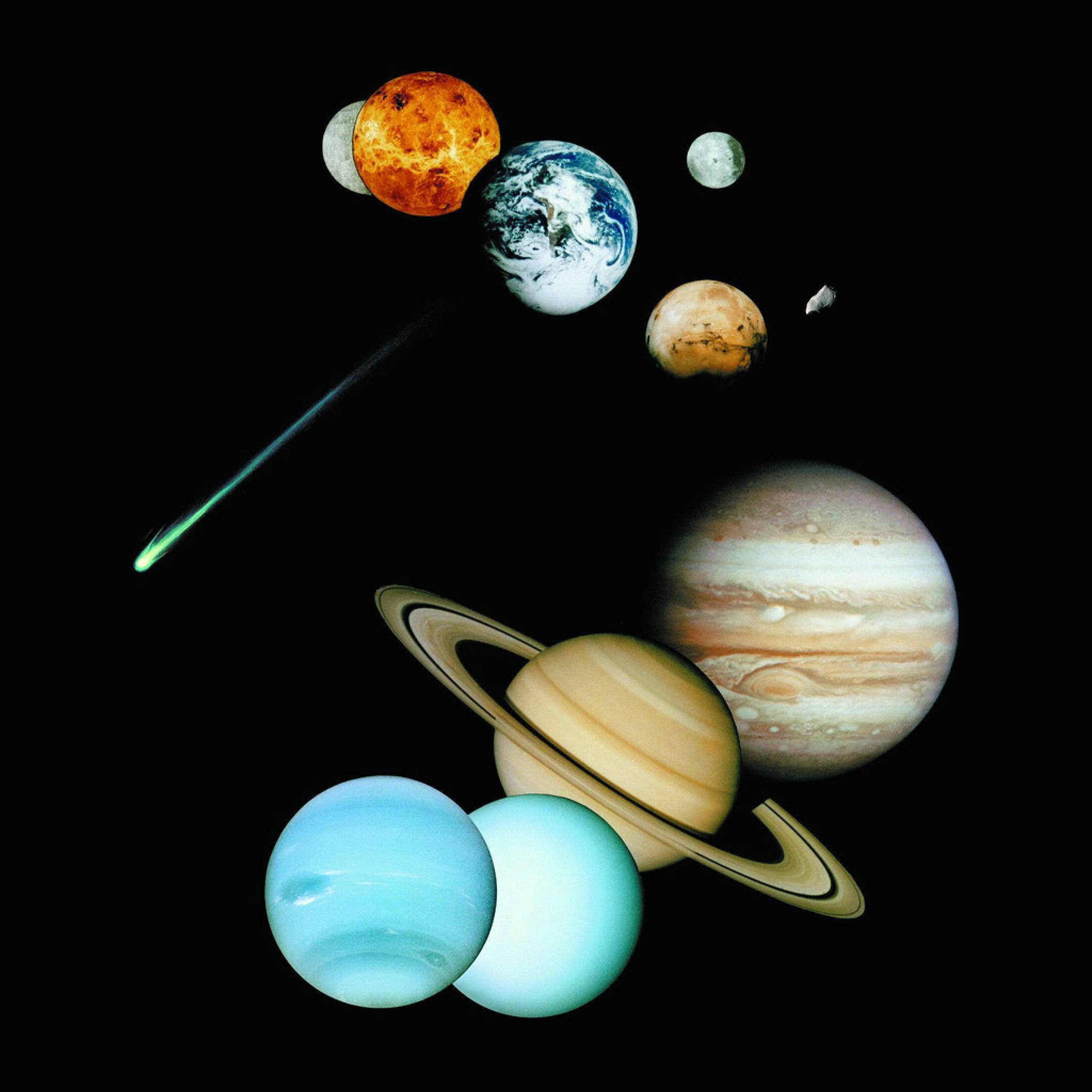 Nine planets, Astronomical wallpapers, Celestial beauty, Cosmic marvels, 2050x2050 HD Phone