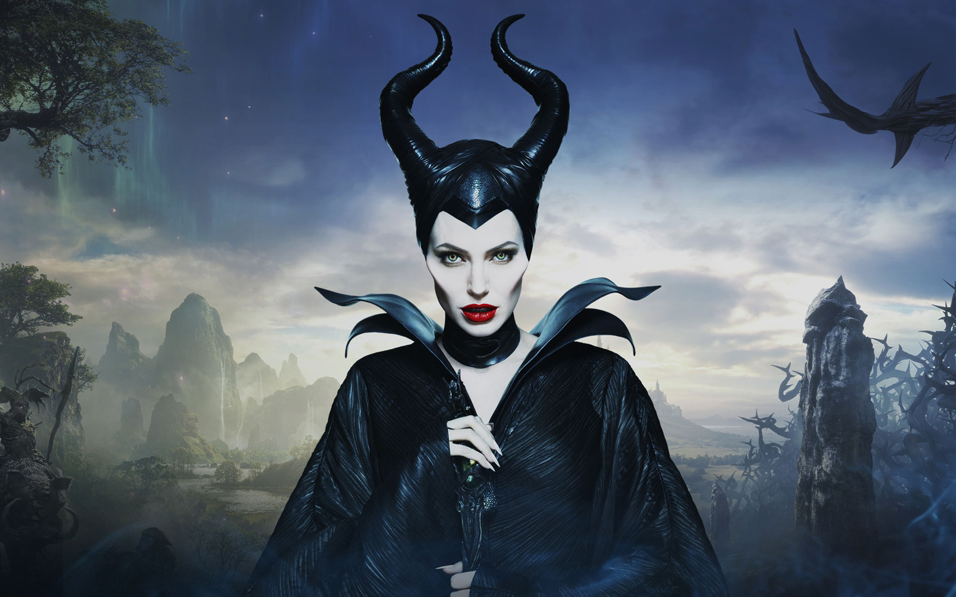 Maleficent movie 2014, HD iPad & iPhone wallpapers, Dark fantasy, Angelina Jolie, 1920x1200 HD Desktop
