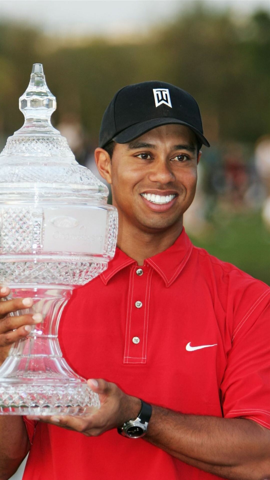Tiger Woods: He won the 2013 Farmers Insurance Open by four shots for his 75th PGA Tour win. 1080x1920 Full HD Background.