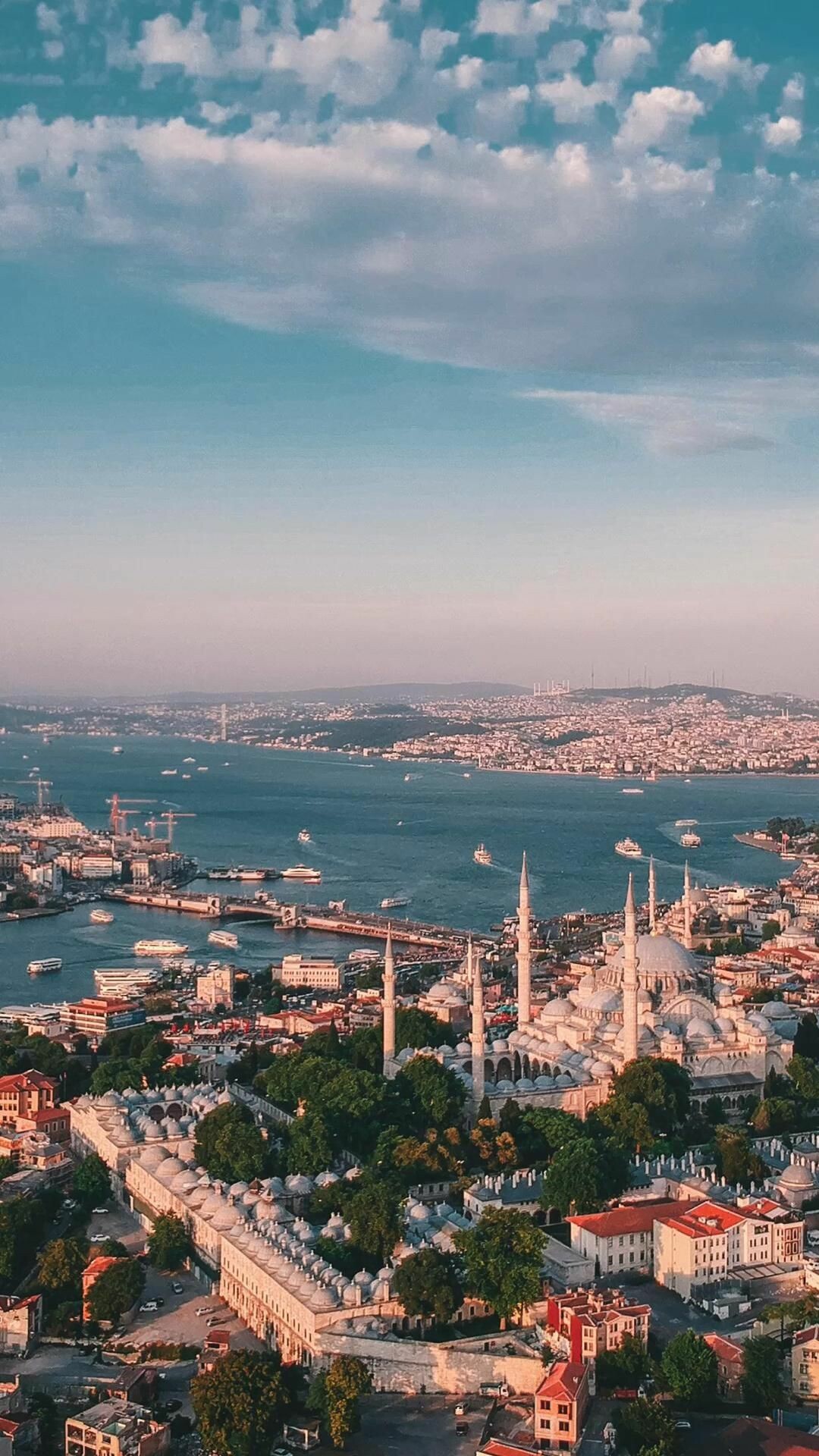 Turkey: Modern day country was formed in 1923 following the fall of the Ottoman Empire. 1080x1920 Full HD Background.