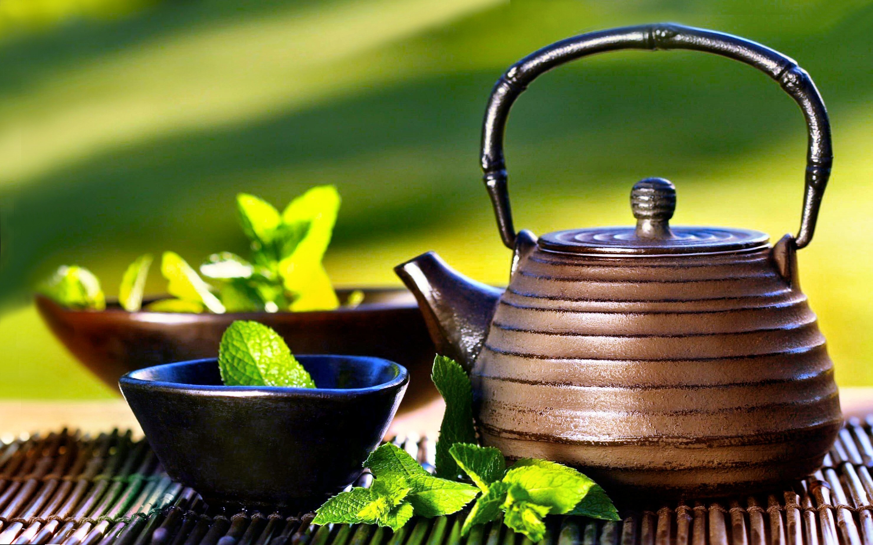 Tea: Cup, Drink, A vessel for making hot beverages, Teapot. 2960x1850 HD Background.