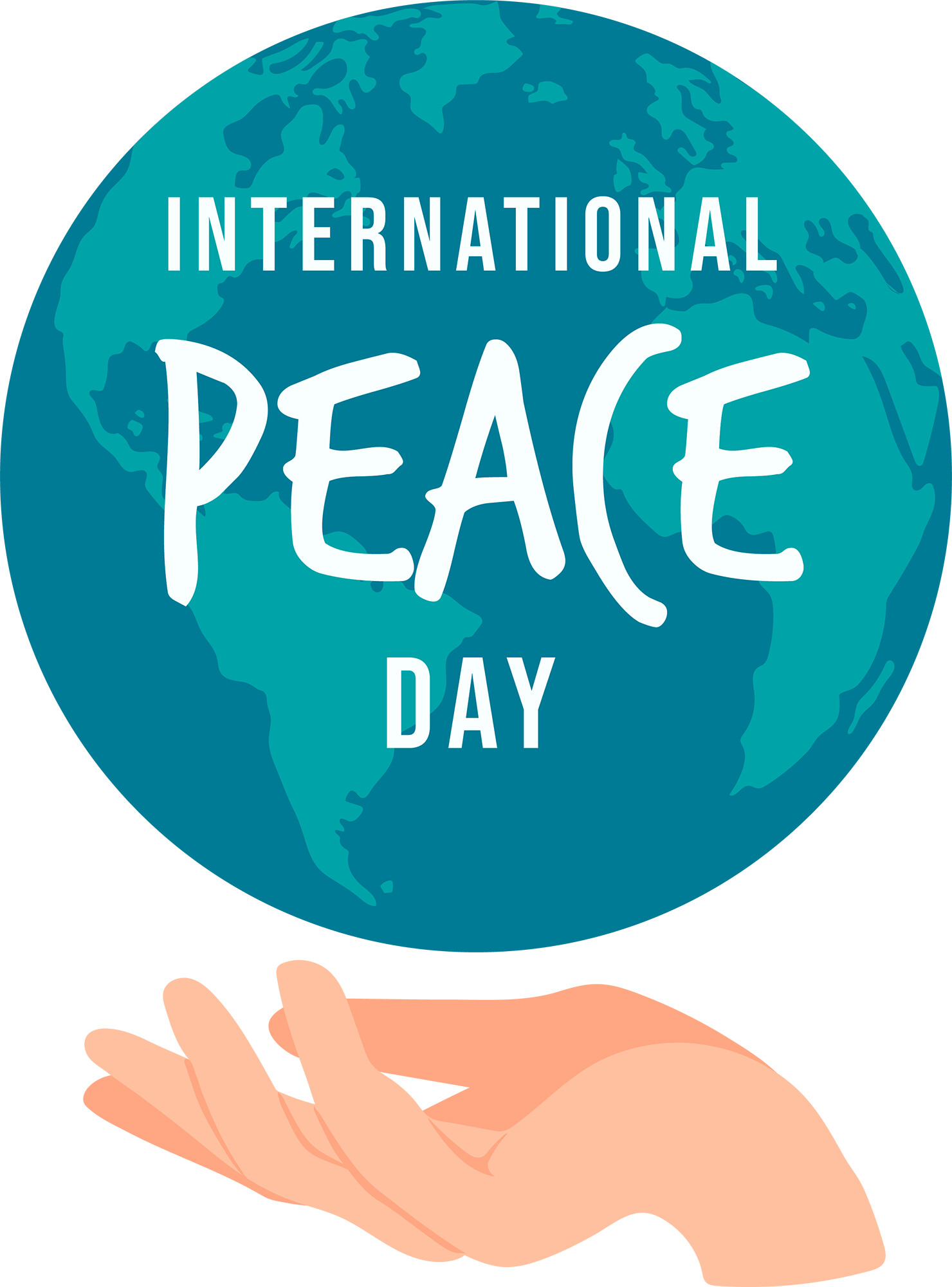 Peace Day: A day that aims to reduce violence and strengthen the ideals of peace around the world. 1480x2000 HD Background.