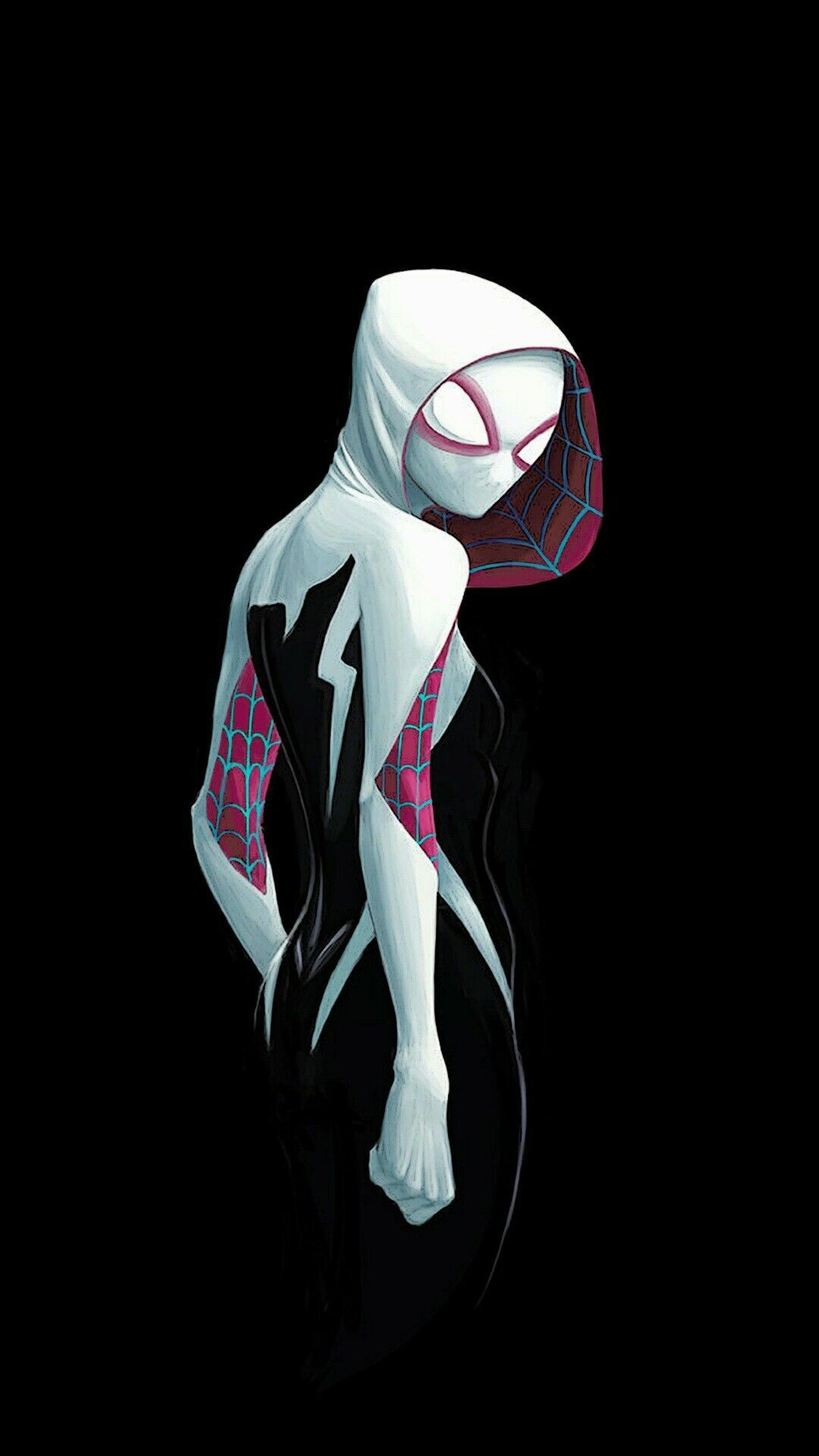 Gwen Stacy: Into The Spider Verse, Ghost-Spider, Spider-Woman, Spider-Gwen. 1080x1920 Full HD Wallpaper.