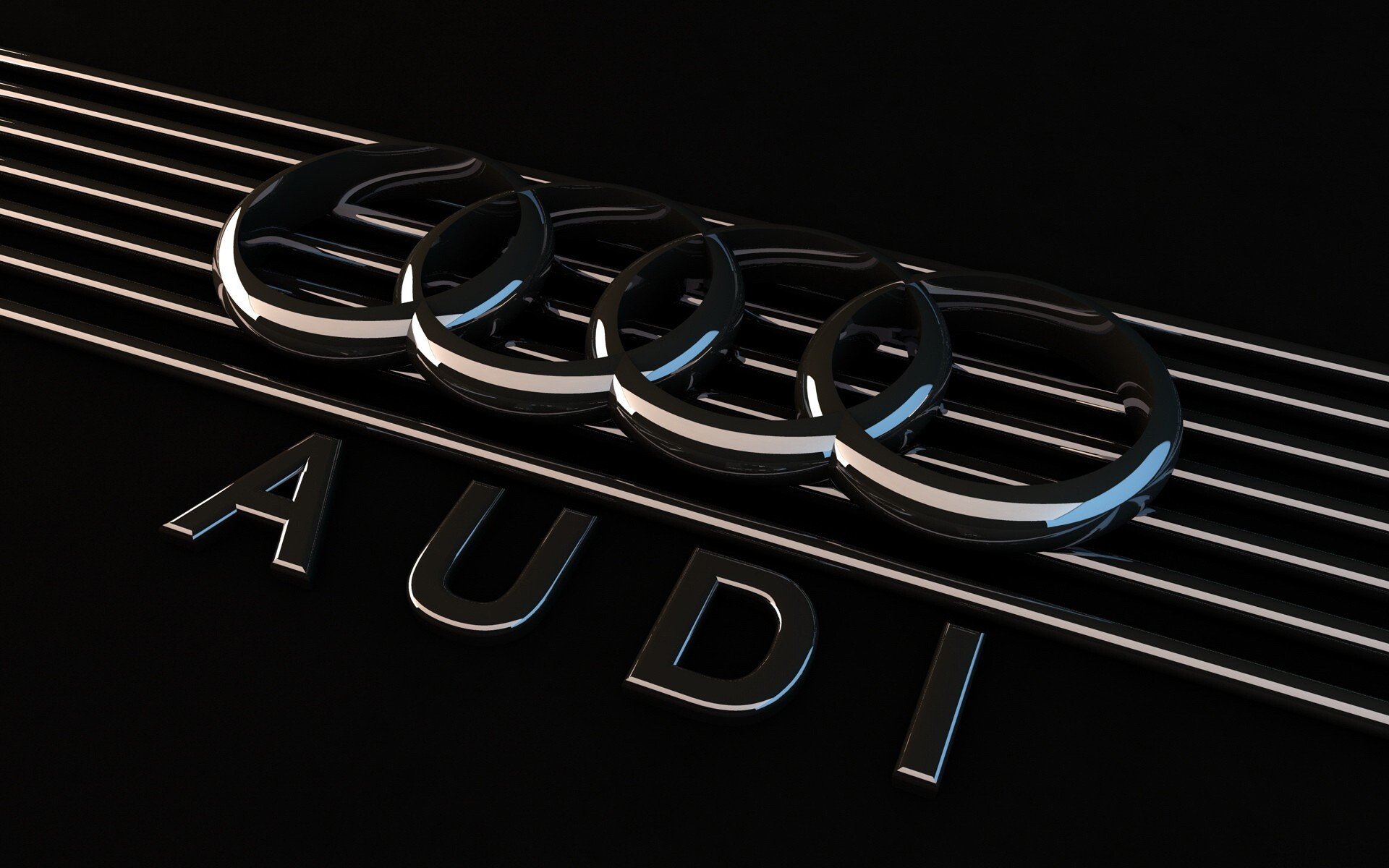 Audi: An automobile manufacturer, Known for the logo of four rings. 1920x1200 HD Background.
