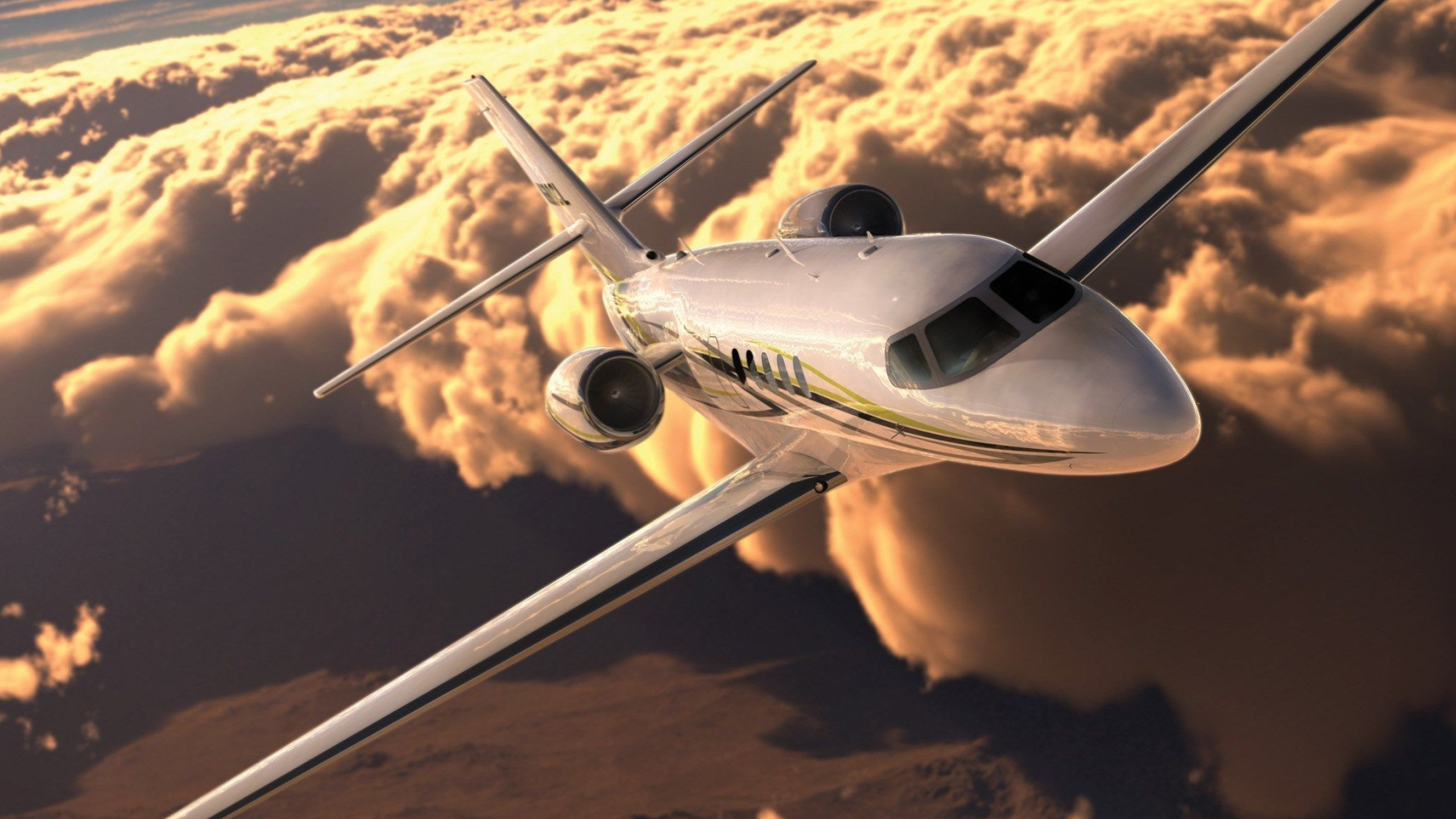 Cessna Citation, Private Jet Wallpaper iPhone, 2560x1440 HD Desktop
