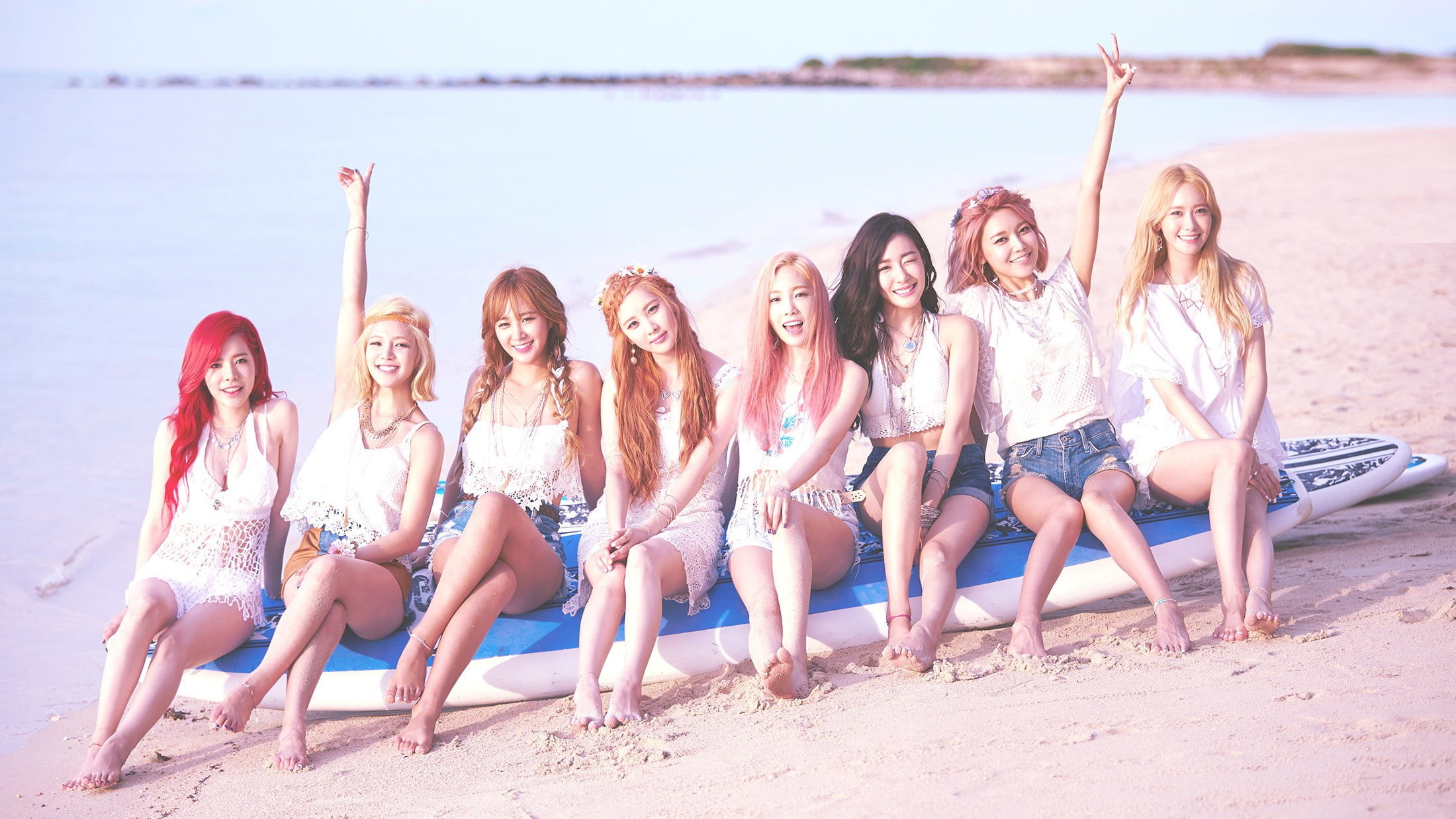 Girls' Generation, Asian HD wallpaper, Melodic harmonies, K-pop charm, 2200x1240 HD Desktop