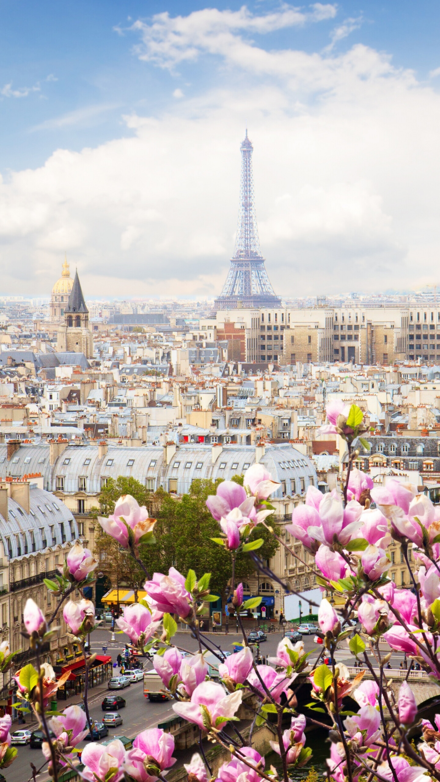 France: Eiffel Tower, Paris, A developed country ranked 28th in the Human Development Index. 1440x2560 HD Wallpaper.