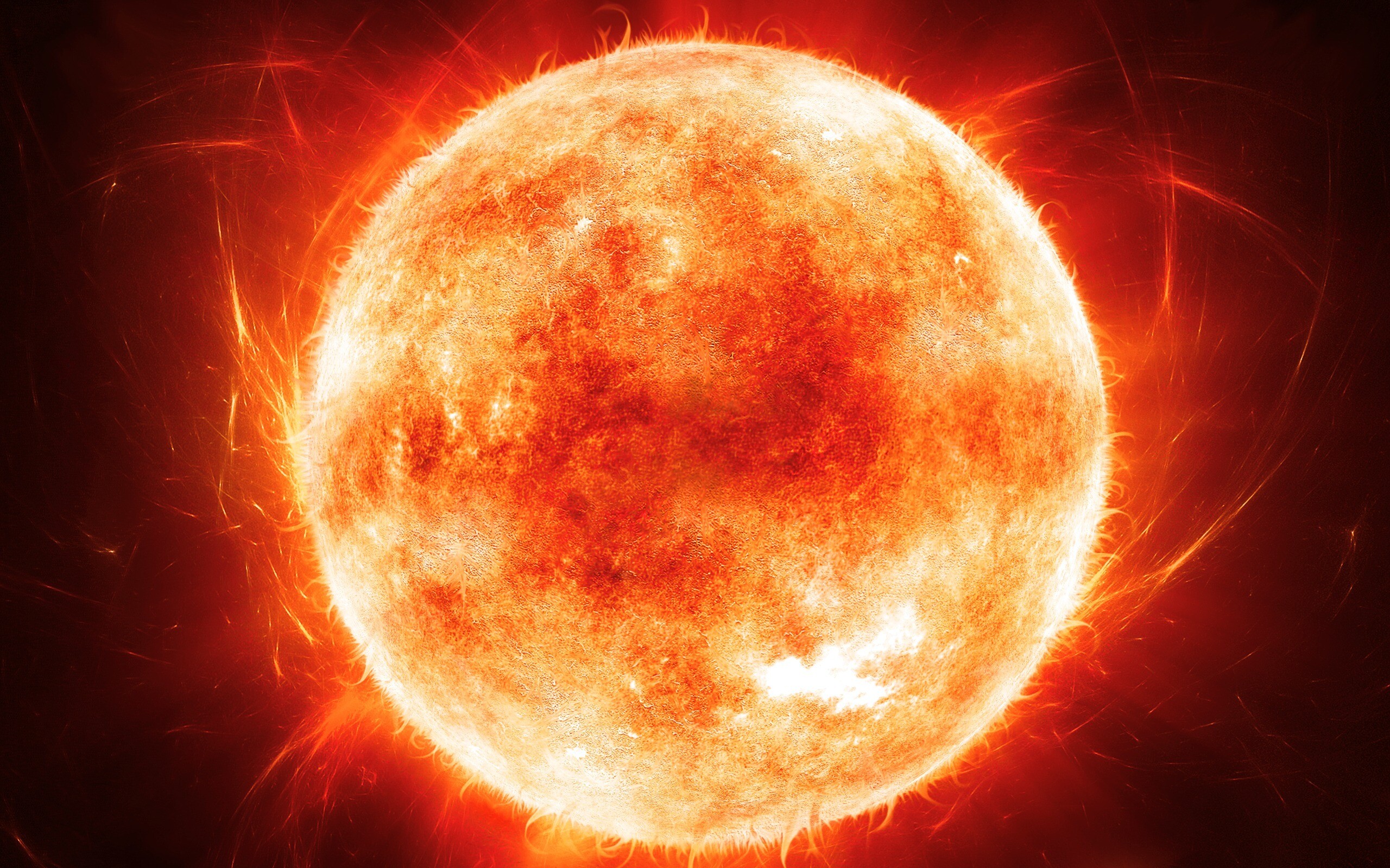Sonne, Hell und sonnig, Erleuchteter Himmel, Tageszeitlicher Hintergrund, 2560x1600 HD Desktop