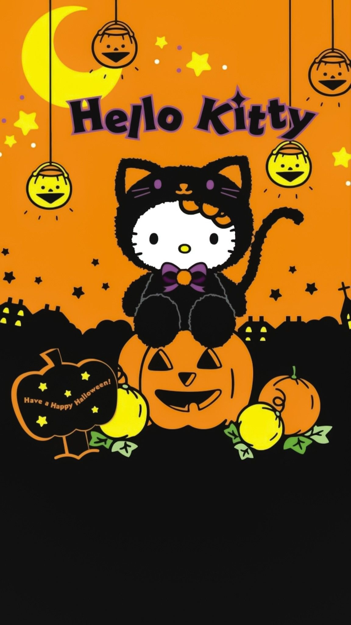 Hello Kitty Halloween, Festive pins, Cute and spooky, Halloween-themed, 1160x2050 HD Phone