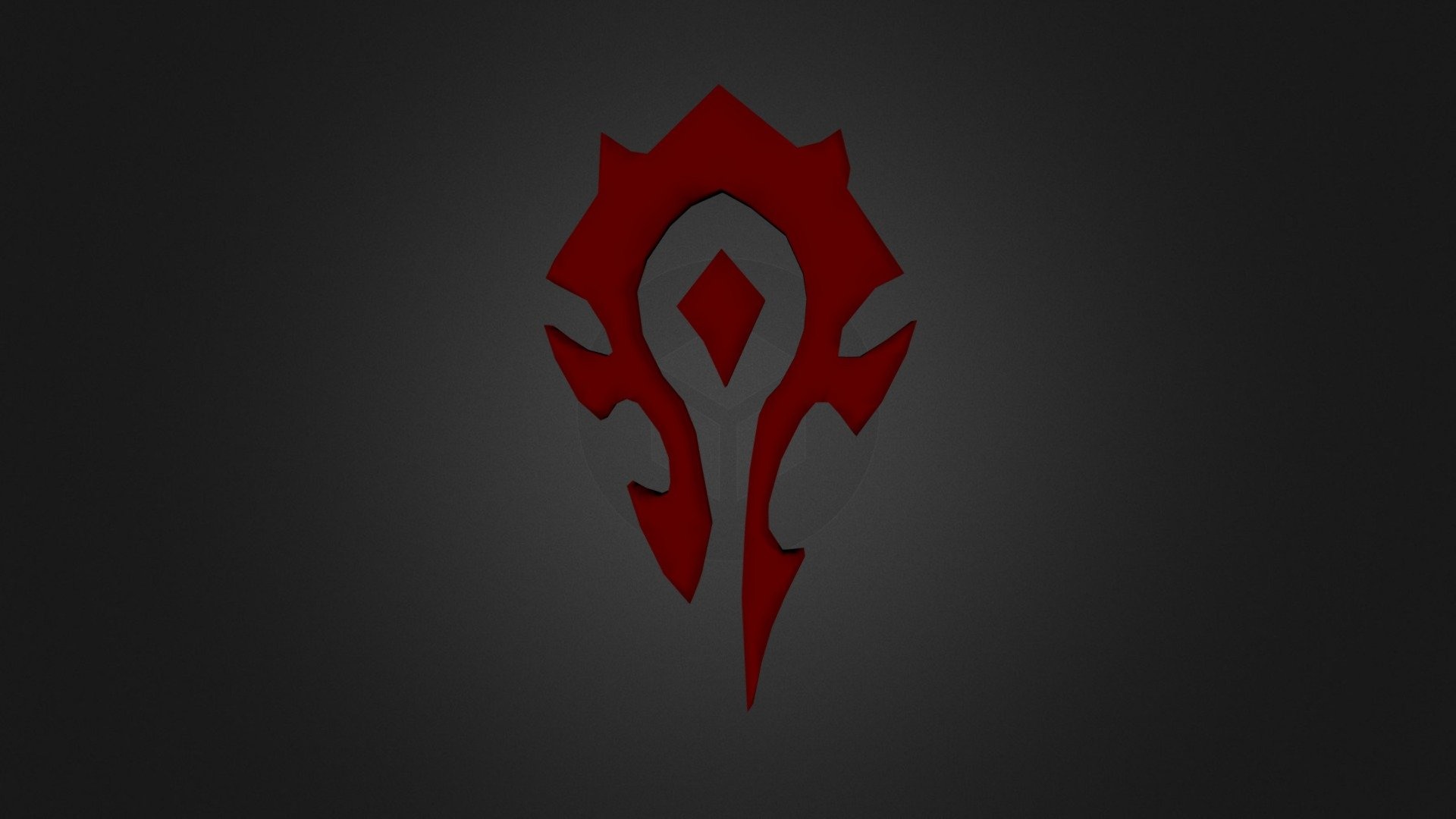 Horde logo, World of Warcraft, Adobe Illustrator art, Horde emblem, 1920x1080 Full HD Desktop