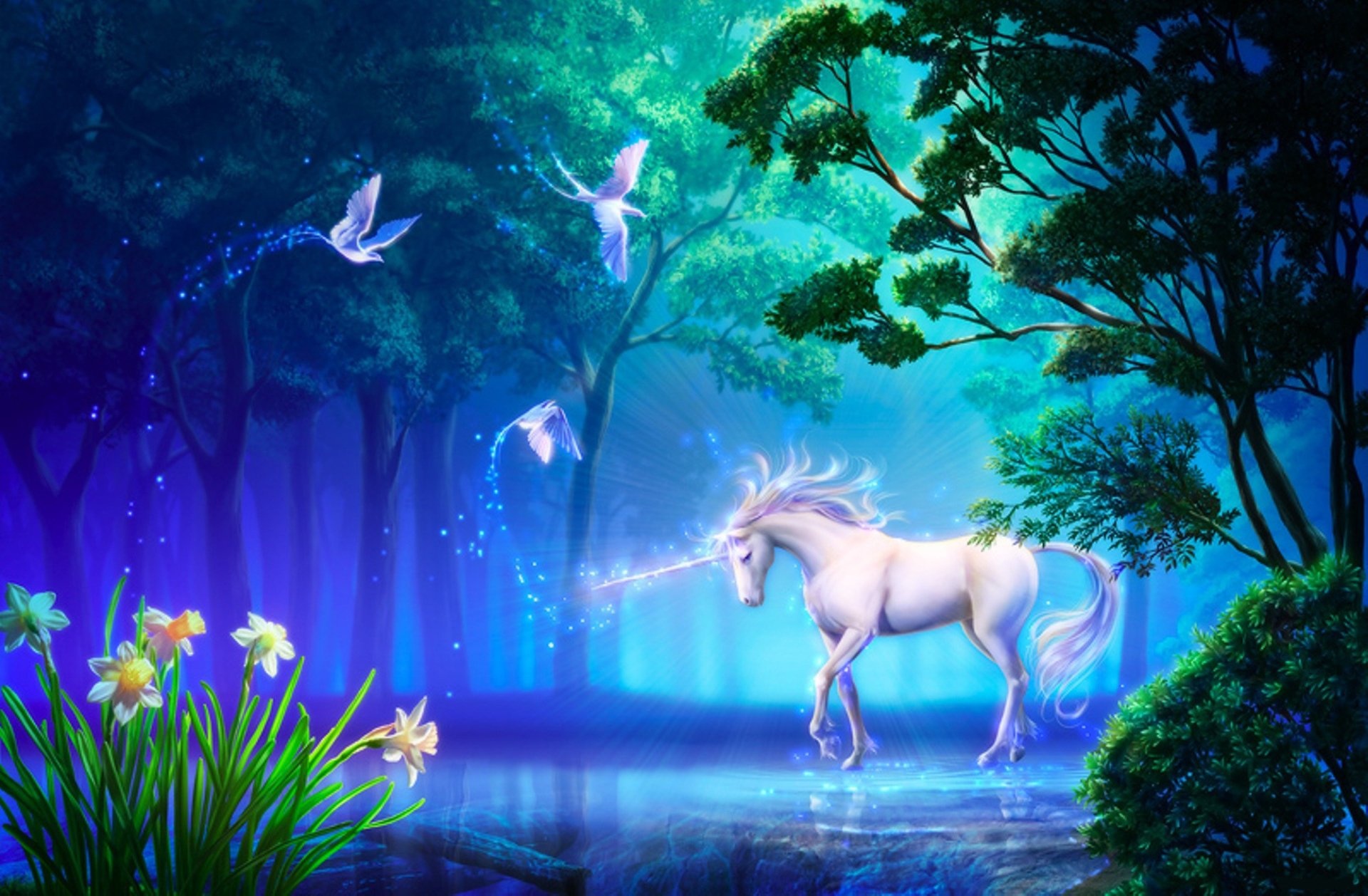 Fantasy unicorn wallpapers, Mystical creatures, Enchanted dreams, Whimsical art, 1920x1260 HD Desktop