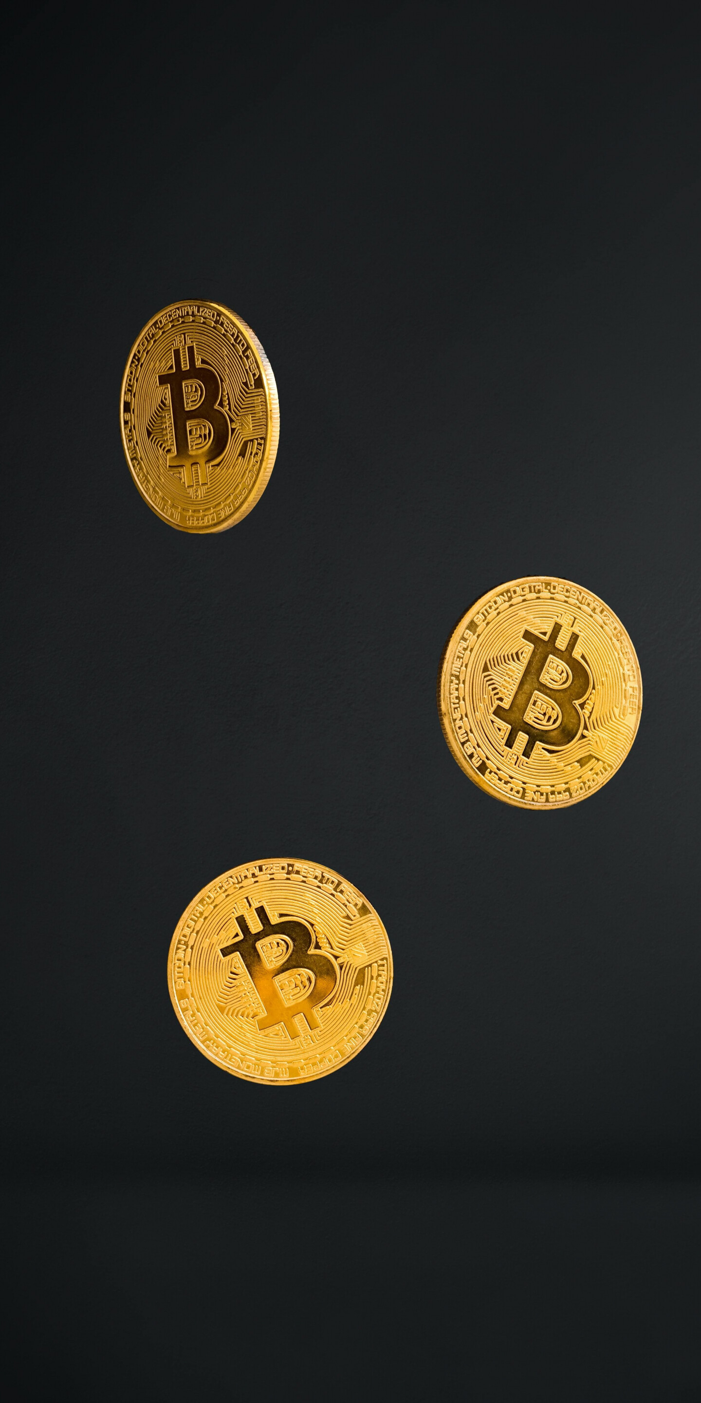 Cryptocurrency: A currency native to the Internet, Coins, Bitcoin. 1440x2880 HD Wallpaper.