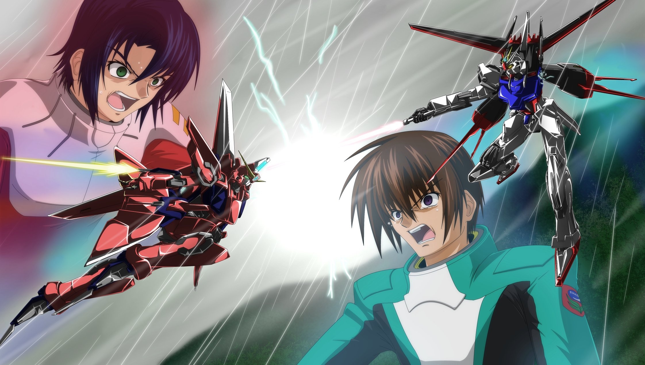 Kira Yamato and Shinn Asuka, Gundam SEED Wallpaper, 2250x1280 HD Desktop