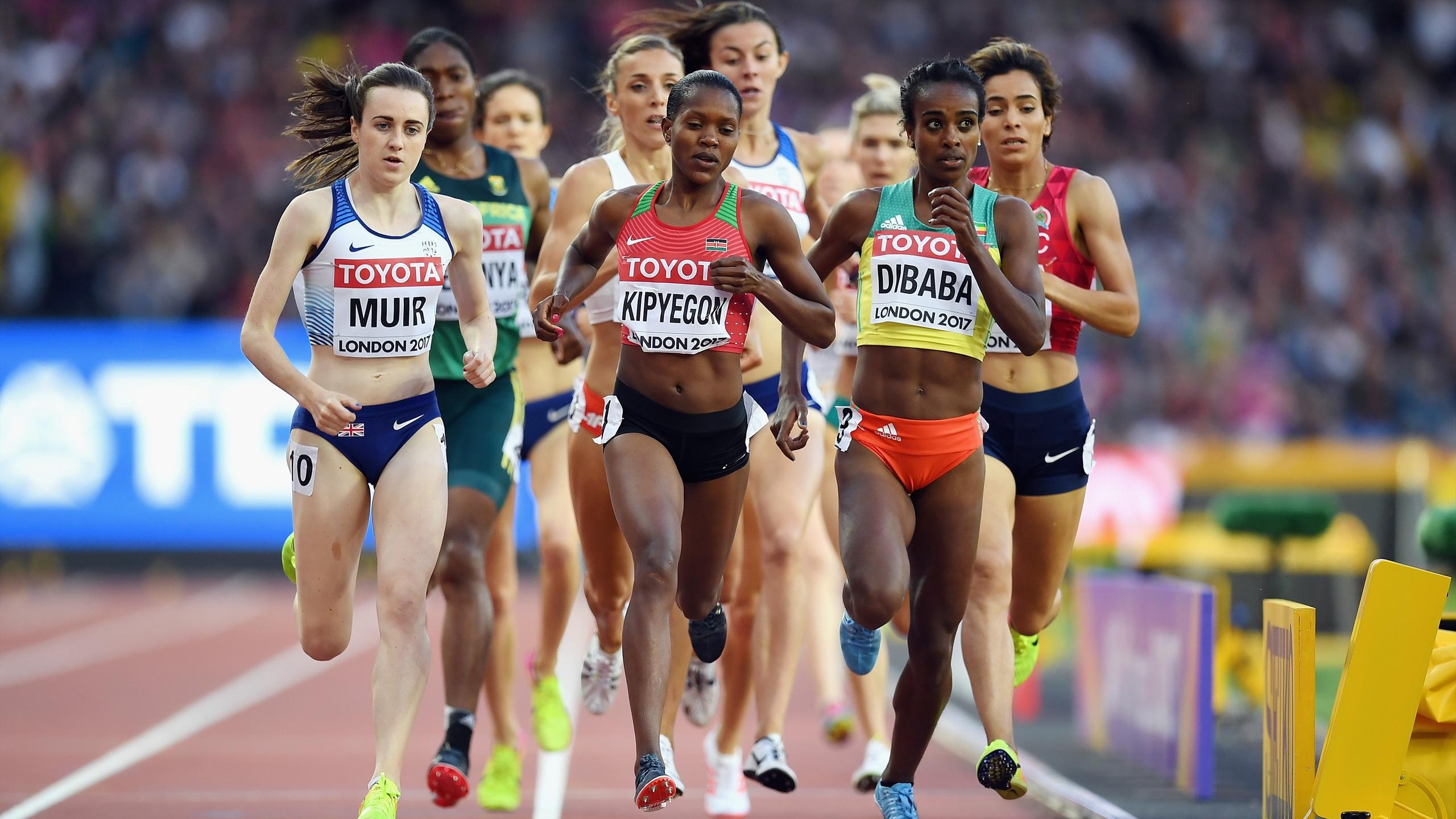 Faith Kipyegon, Favorited for 1, 500m title, World championships, 2560x1440 HD Desktop