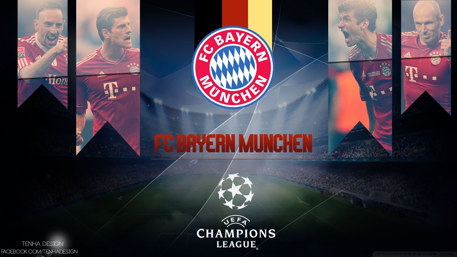Bayern Munchen FC: FCB, One of the world's most successful football clubs. 1920x1080 Full HD Wallpaper.