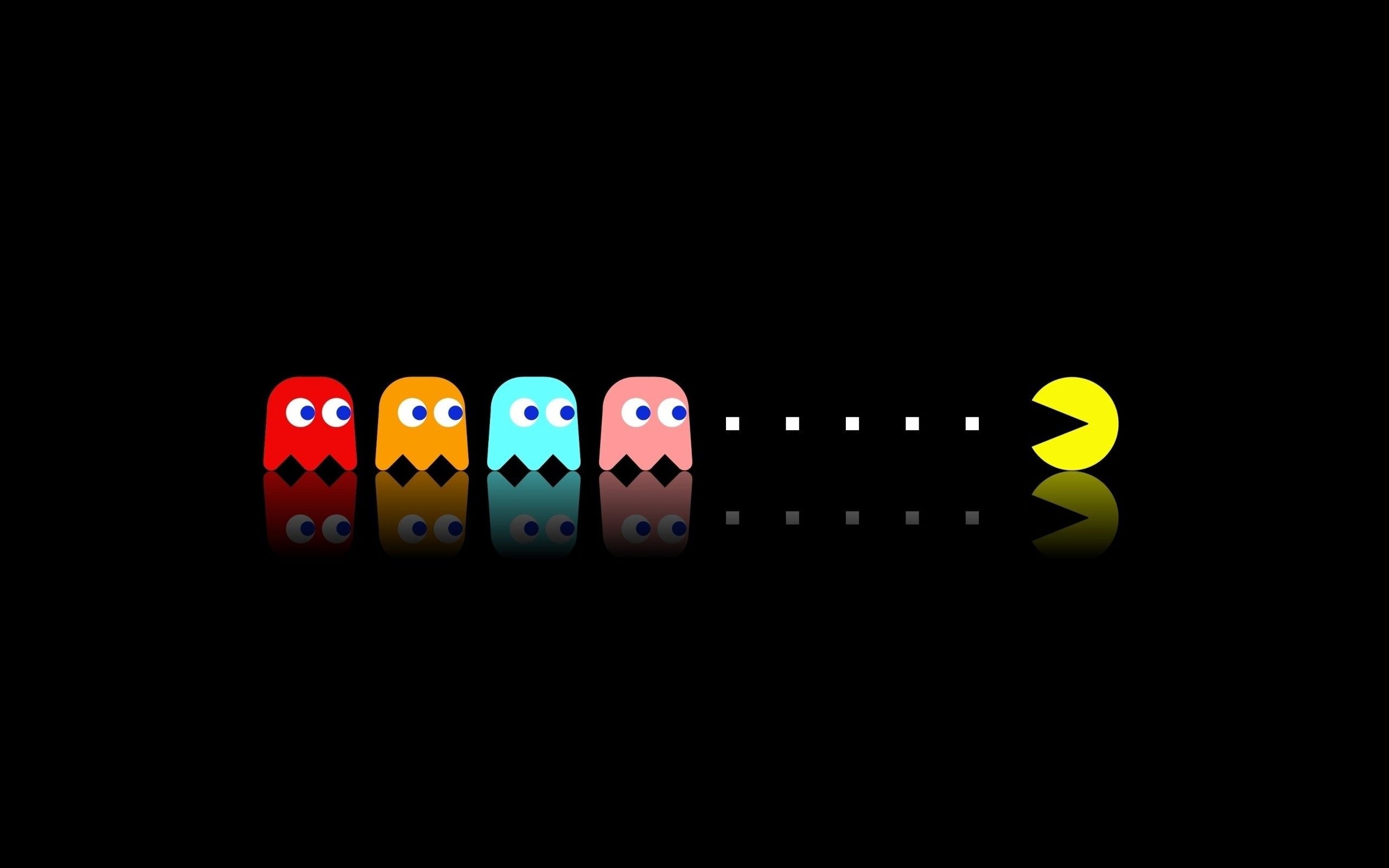Pac-Man, Aesthetic wallpapers, Colorful backgrounds, 2560x1600 HD Desktop