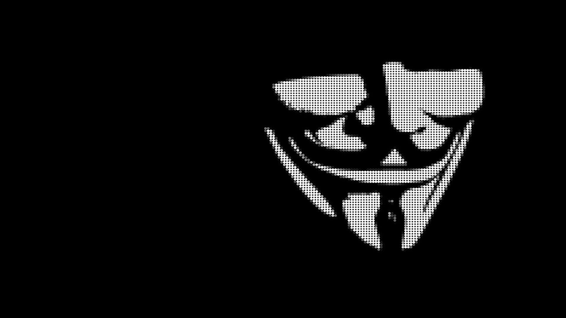 Guy Fawkes Mask: Conceals the identity and demonstrate the commitment to a shared cause. 1920x1080 Full HD Background.