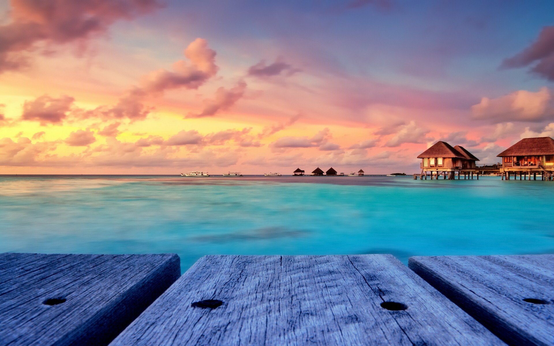 Sunset Maldives wallpaper, Inspiring colors, Relaxing atmosphere, Serene beauty, 1920x1200 HD Desktop