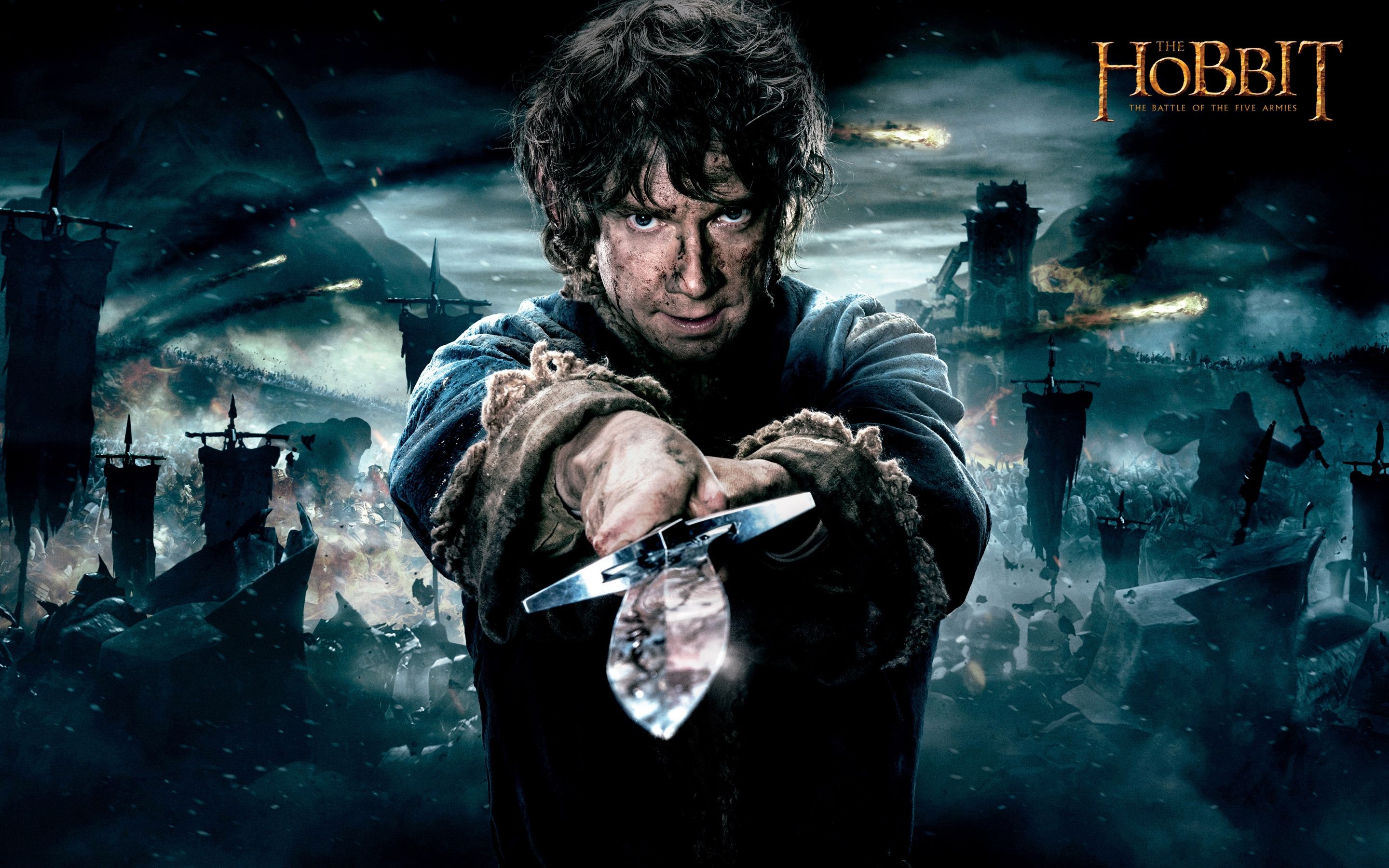 The Hobbit (Movie): Martin Freeman as Bilbo Baggins, Fictional character. 2880x1800 HD Wallpaper.