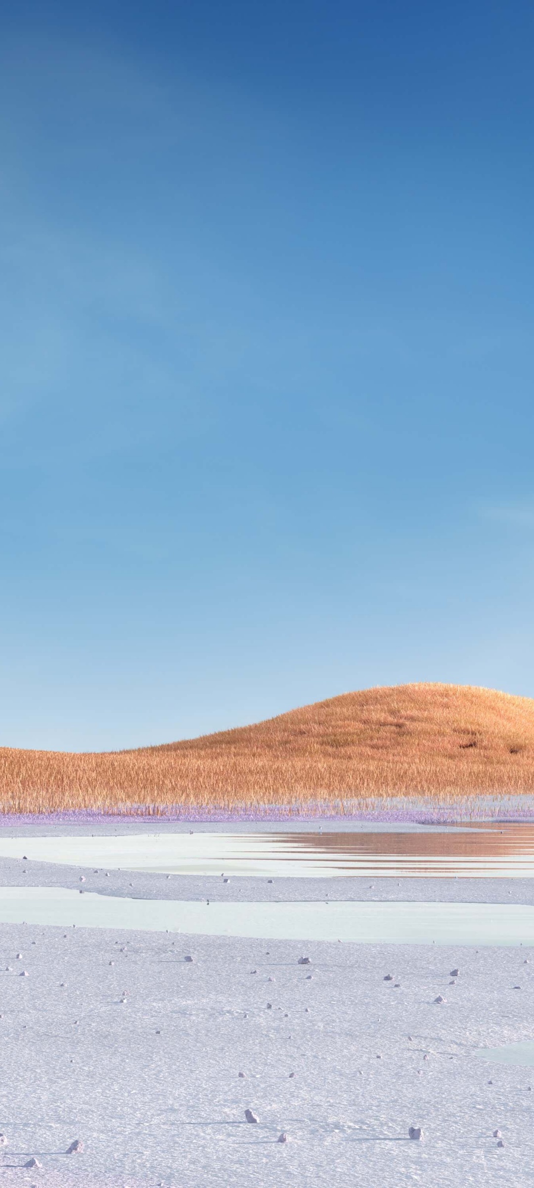 Bolivia, Landscape, Grass Field, Glacial Lake, 1080x2400 HD Phone