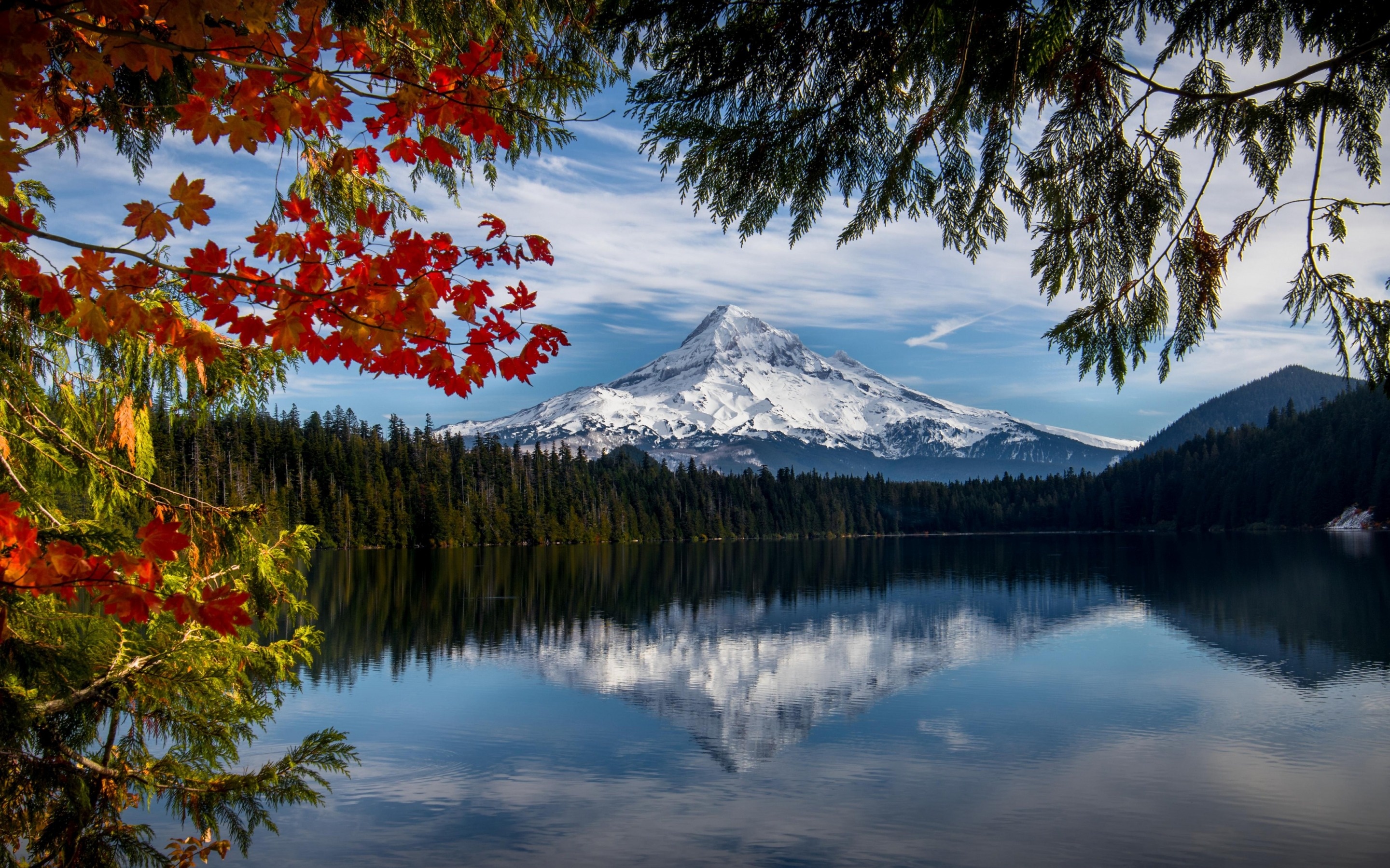 Mount Hood, Oregon, hintergrundbild, lost lake, 2880x1800 HD Desktop