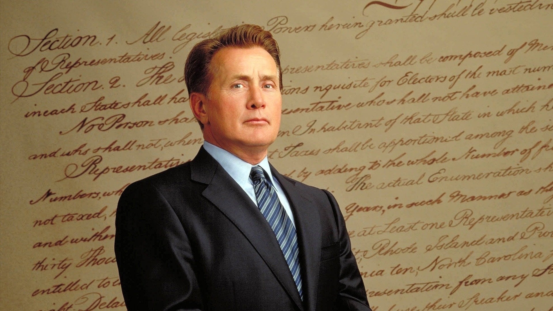 The West Wing (TV Series): Martin Sheen as the fictional Democratic President of the US, Jed Bartlet. 1920x1080 Full HD Wallpaper.