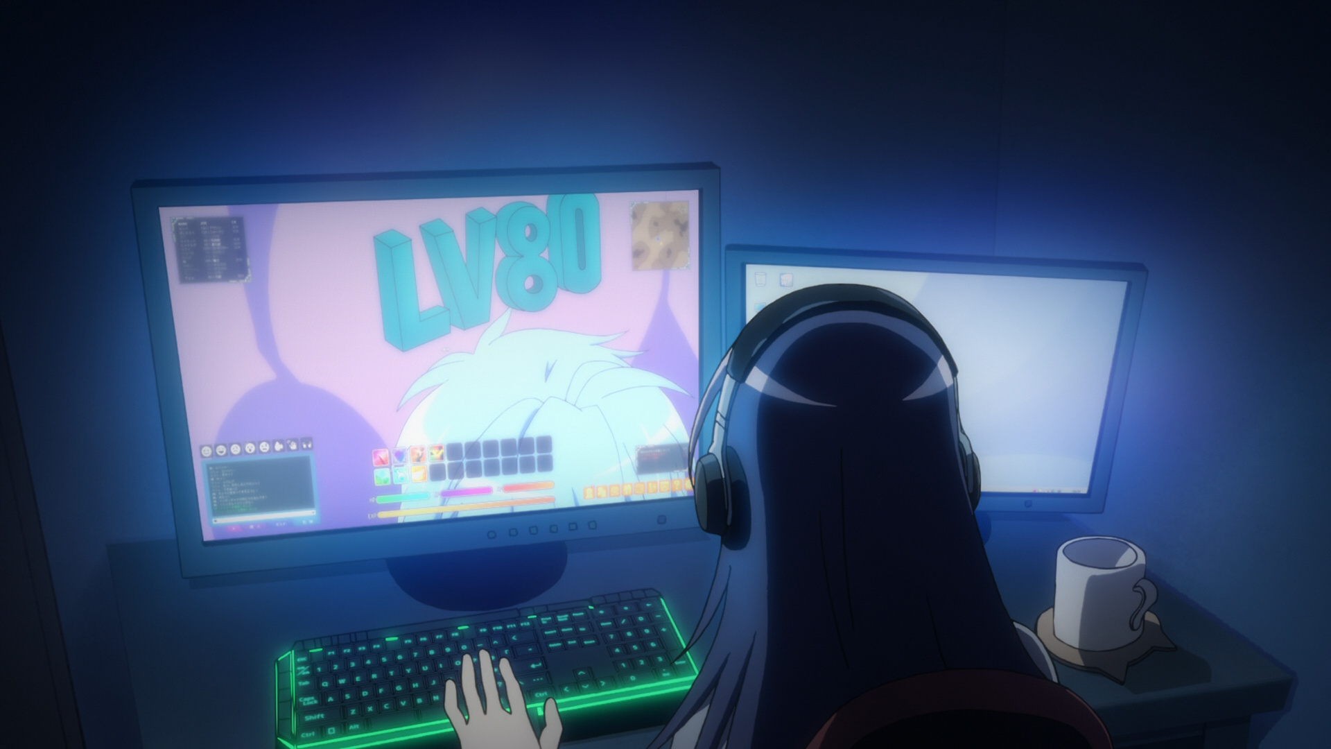 Recovery of an MMO Junkie anime, Rewatch discussion, Net-juu no Susume, Online friendships, 1920x1080 Full HD Desktop