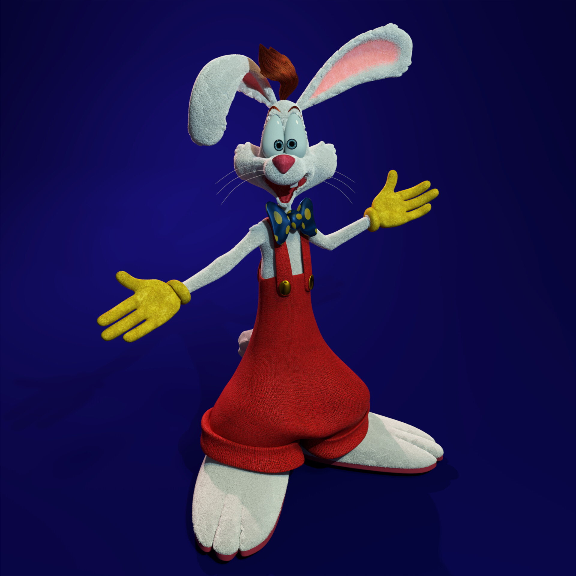 Roger Rabbit Animation, ArtStation portfolio, Cartoon character, 1920x1920 HD Phone
