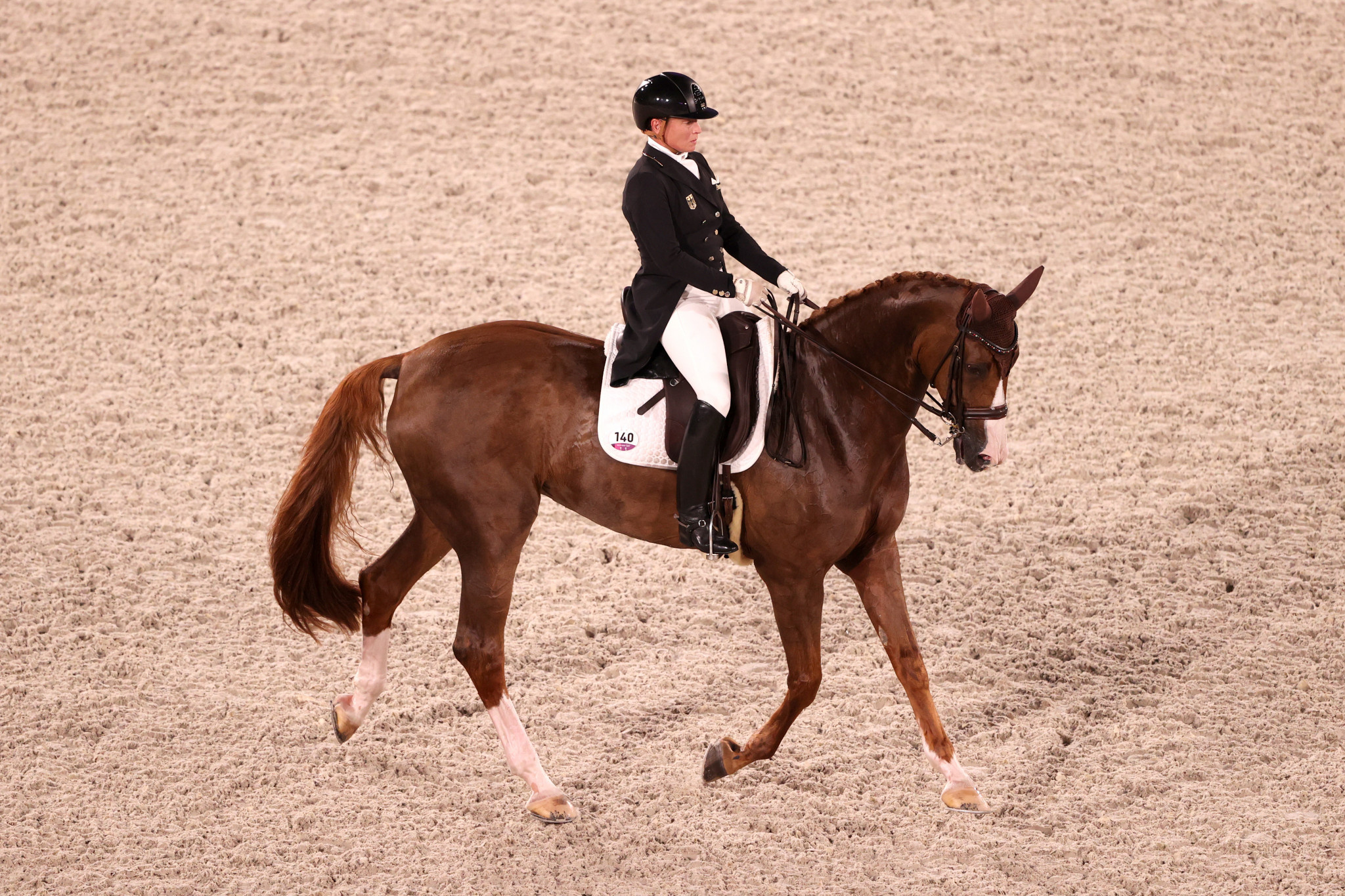 Dressage: FEI, European Championships 2021, Germany's Isabell Werth rider in Individual dressage. 2050x1370 HD Wallpaper.
