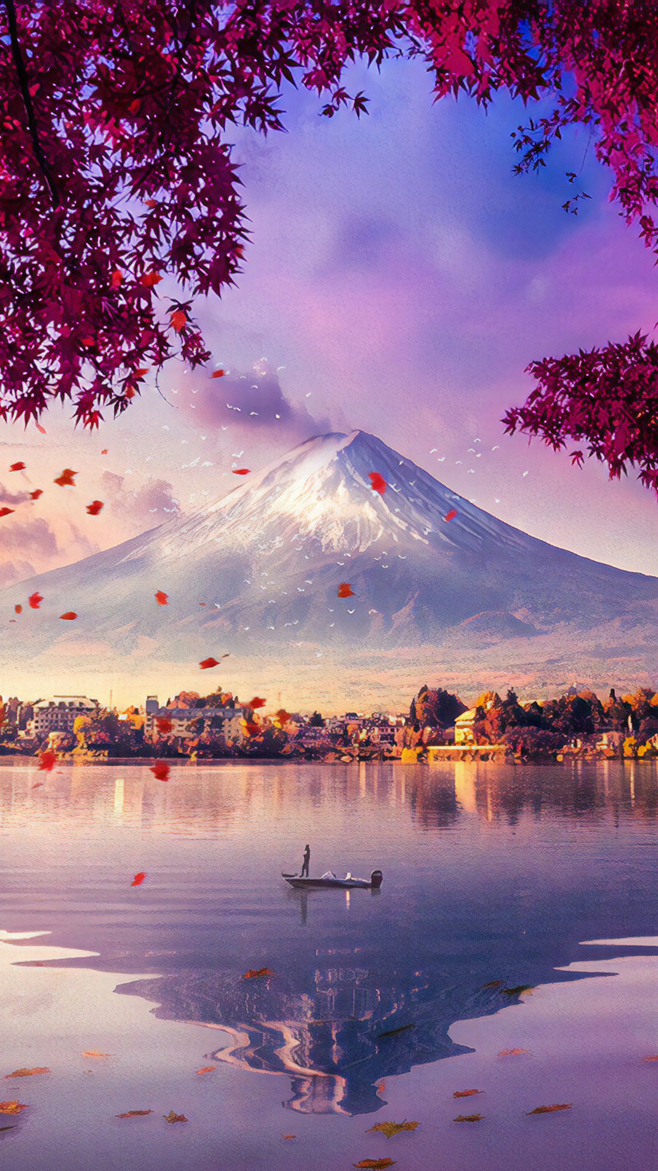 Mount Fuji, Travels, Mesmerising View, Sony Xperia, 2160x3840 4K Phone