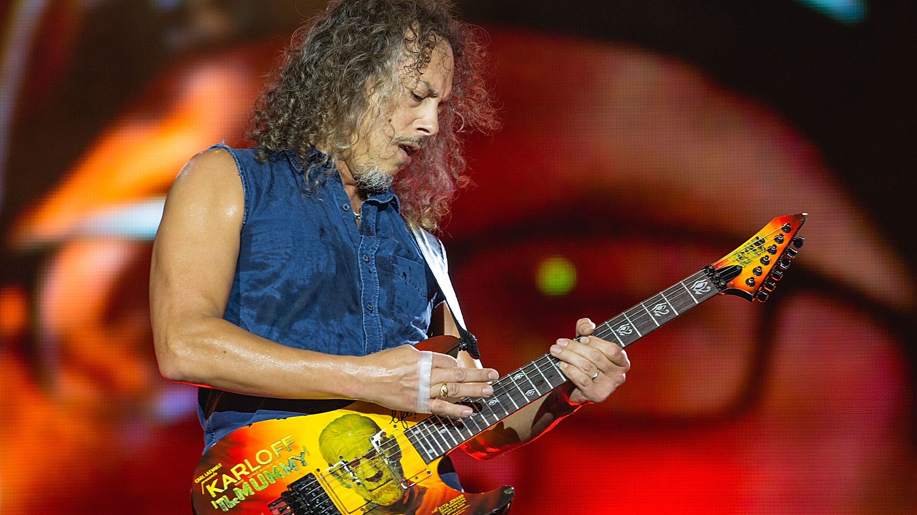 Kirk Hammett, Thrash band from California, Louder, 3000x1690 HD Desktop