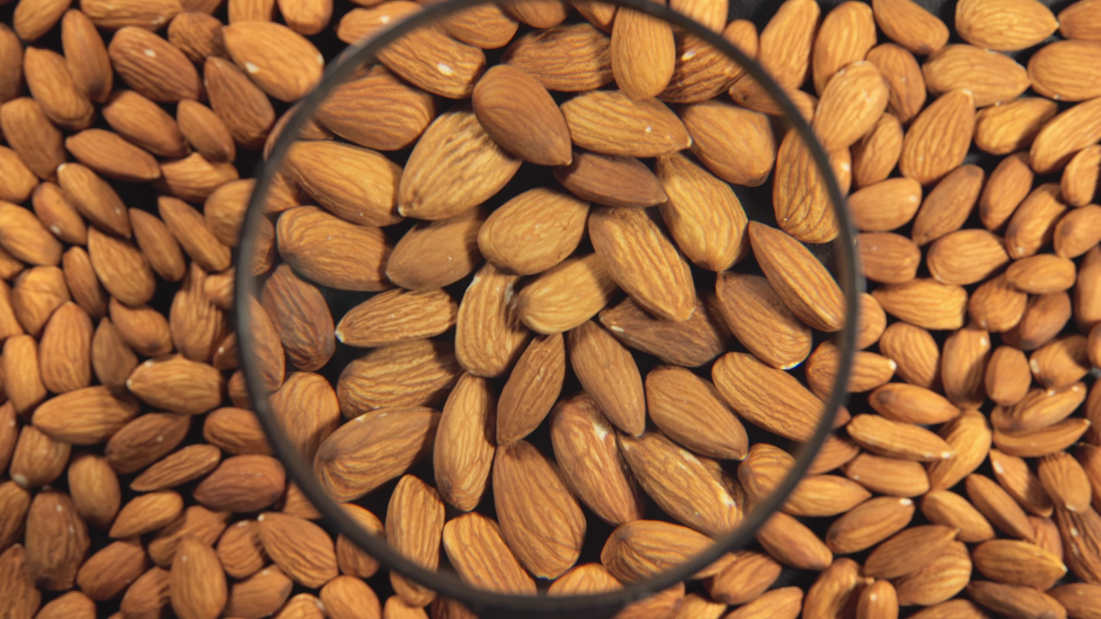 Almonds: One of the lowest calorie nuts, Low in sugars. 3840x2160 4K Wallpaper.
