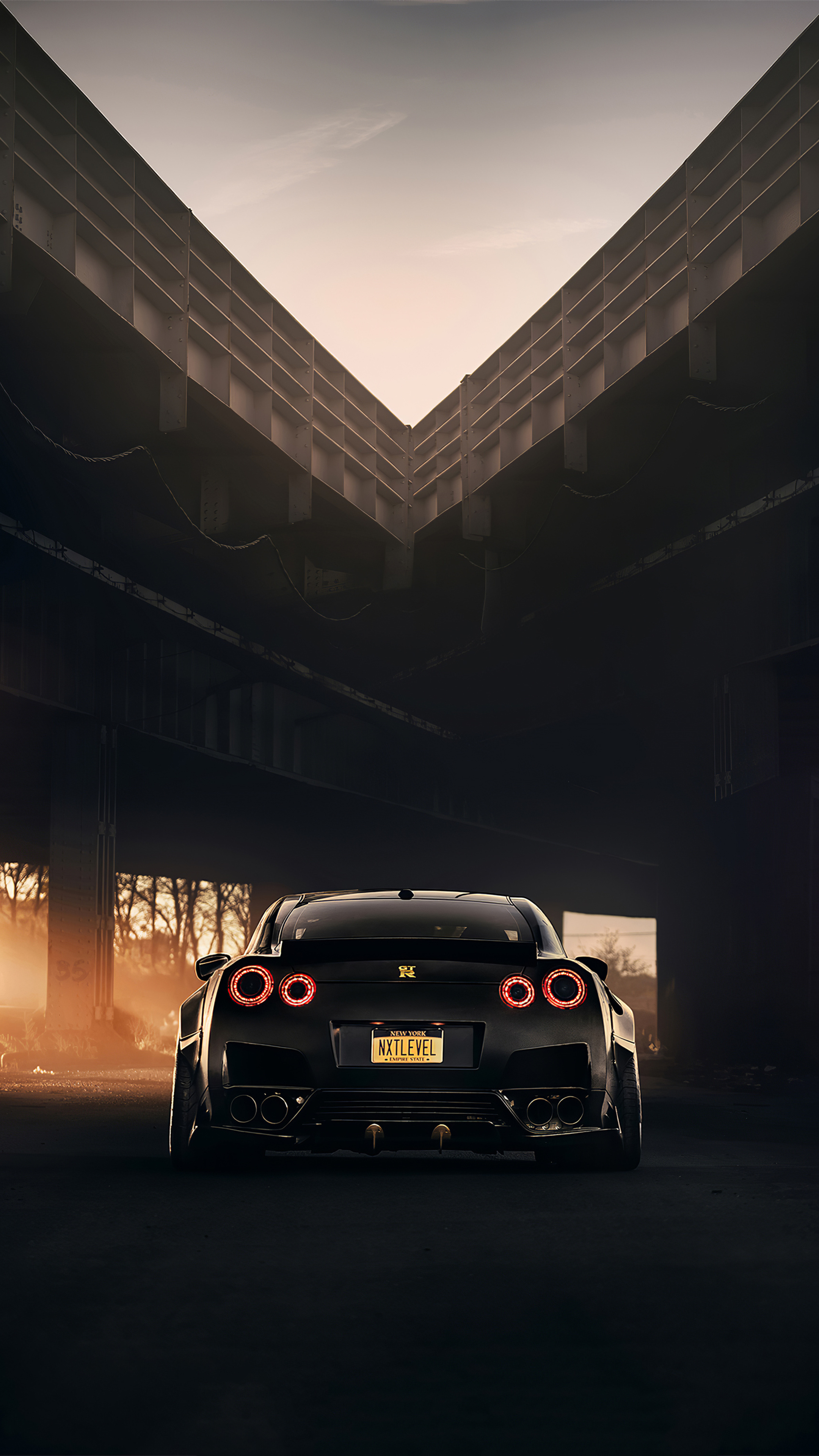 Nissan GT-R, Black beauty, Sony Xperia delight, Unforgettable sports car experience, 2160x3840 4K Phone