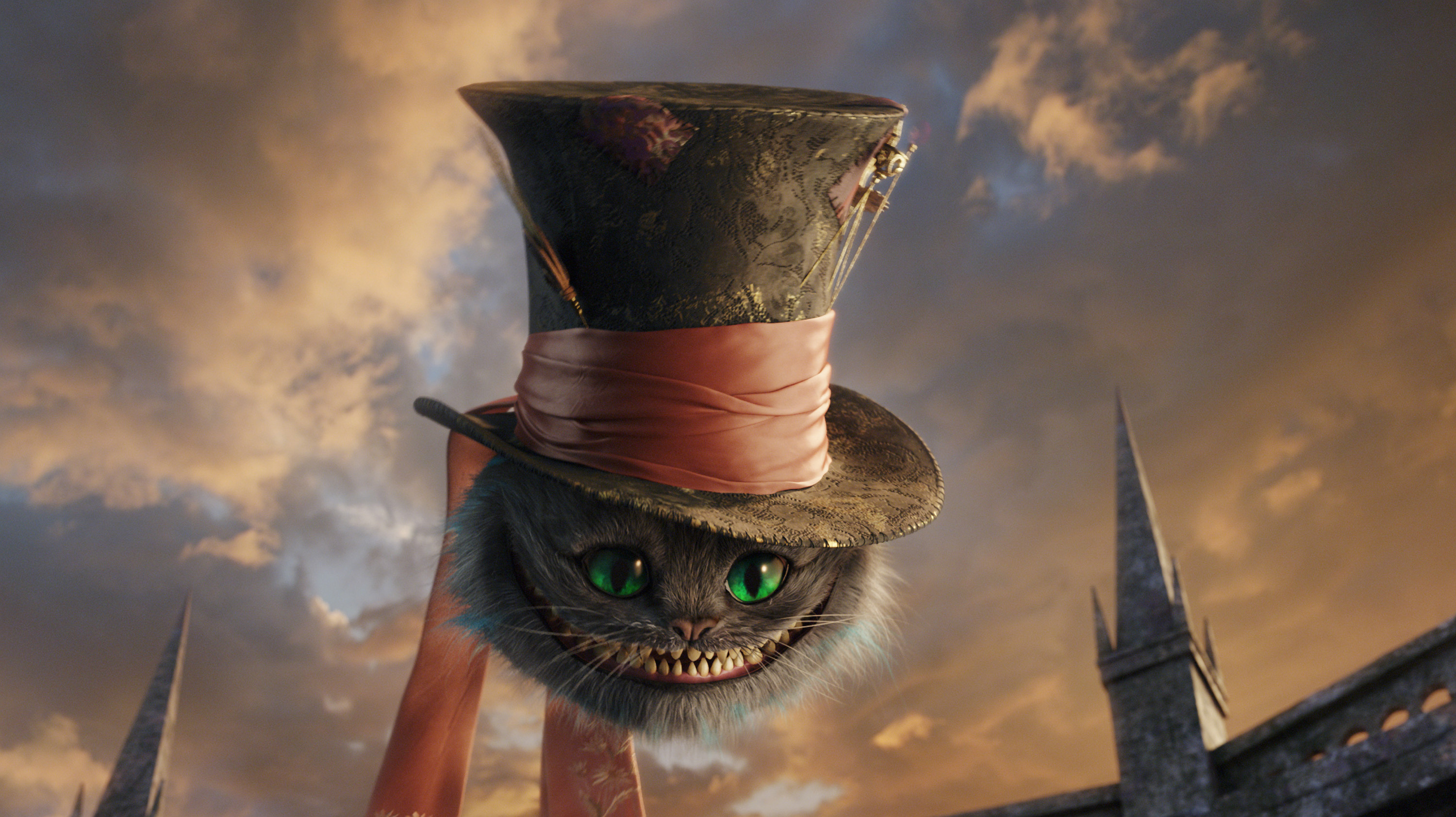 Cheshire Cat: Known for its distinctive mischievous grin, Feline. 3000x1690 HD Background.