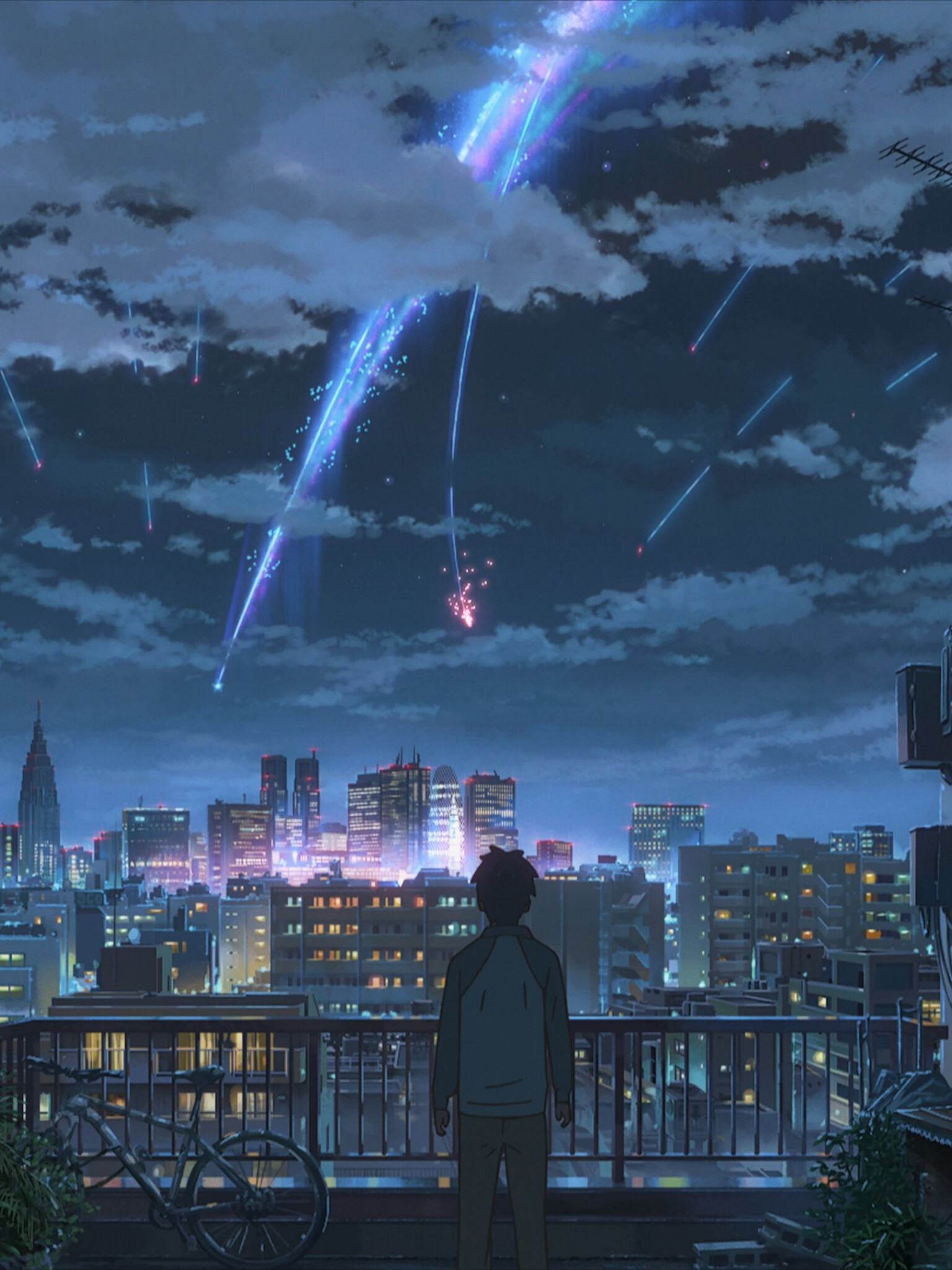 Your Name: Topped the box office in Japan for a record-breaking 12 non-consecutive weekends. 1540x2050 HD Background.