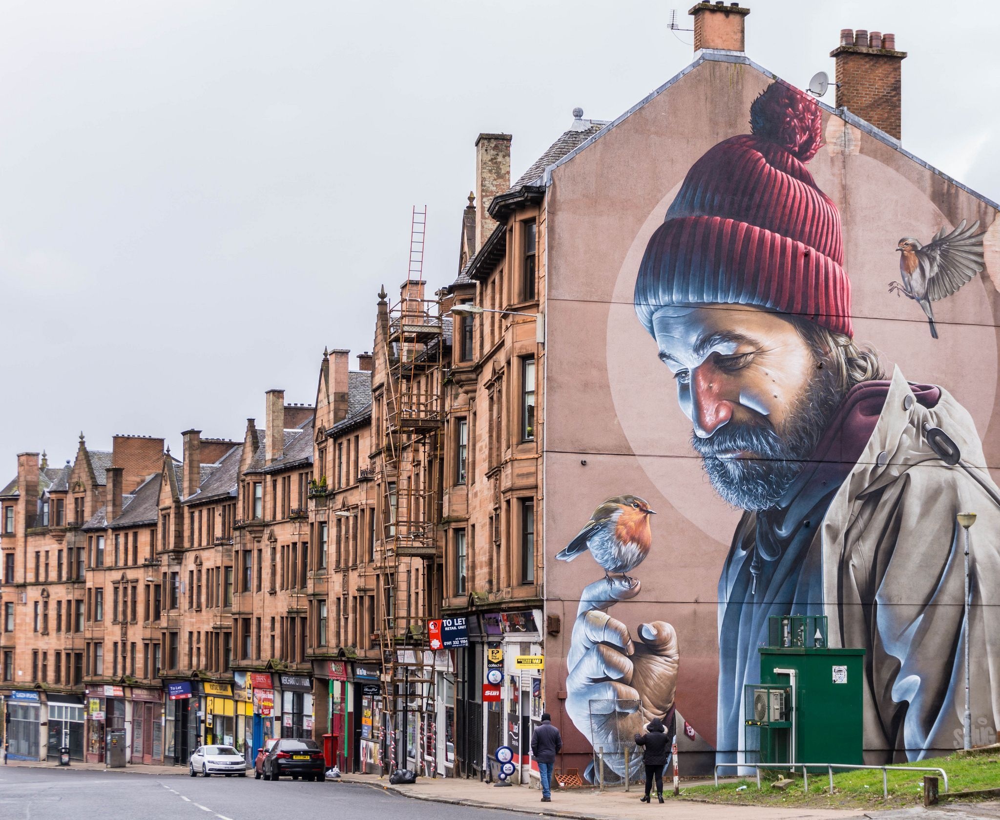 Glasgow, Street art mural, High Street, Scotland travel, 2050x1680 HD Desktop