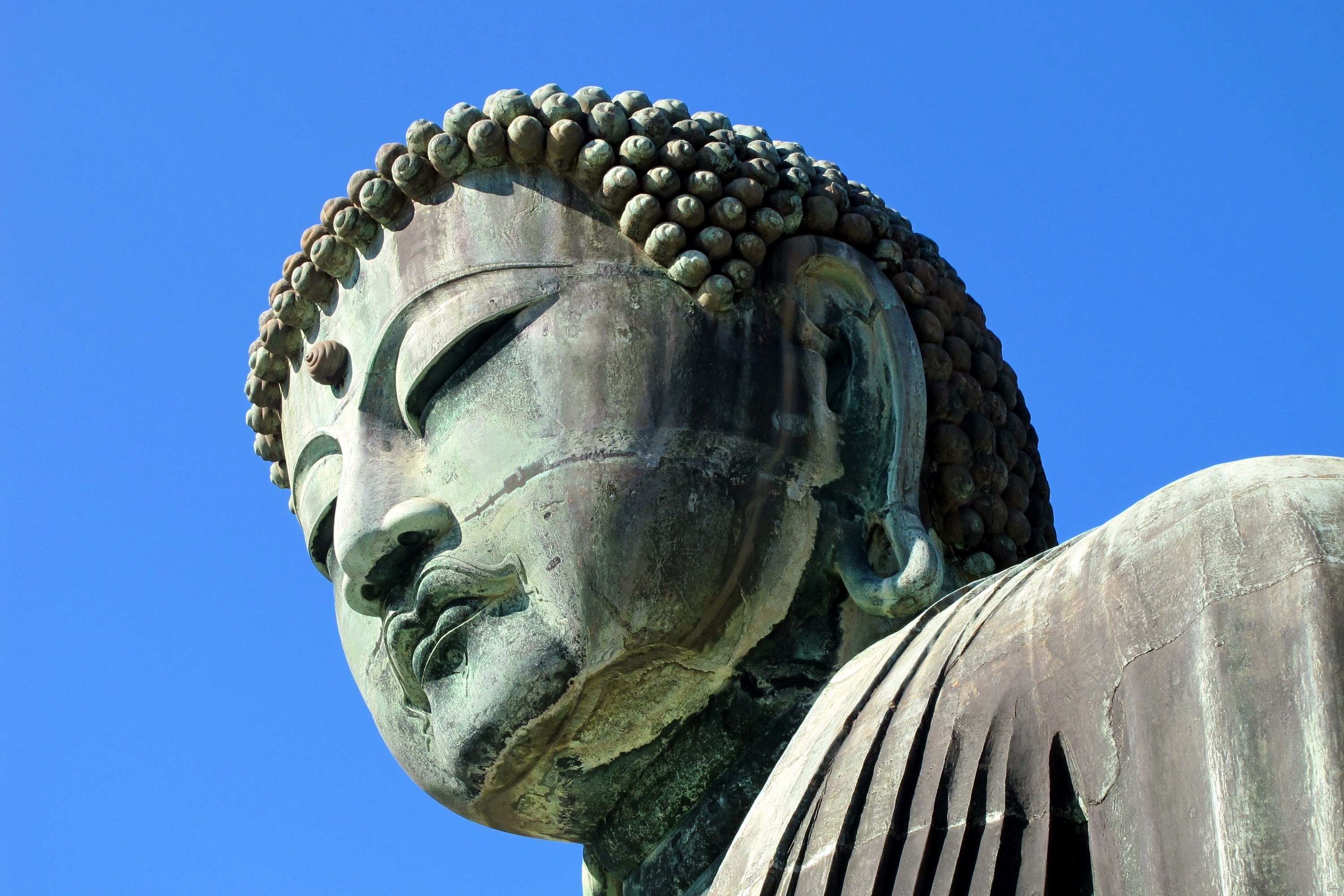 Kamakura Great Buddha, Spiritual landmark, Tranquil temple, Japanese serenity, 3000x2000 HD Desktop