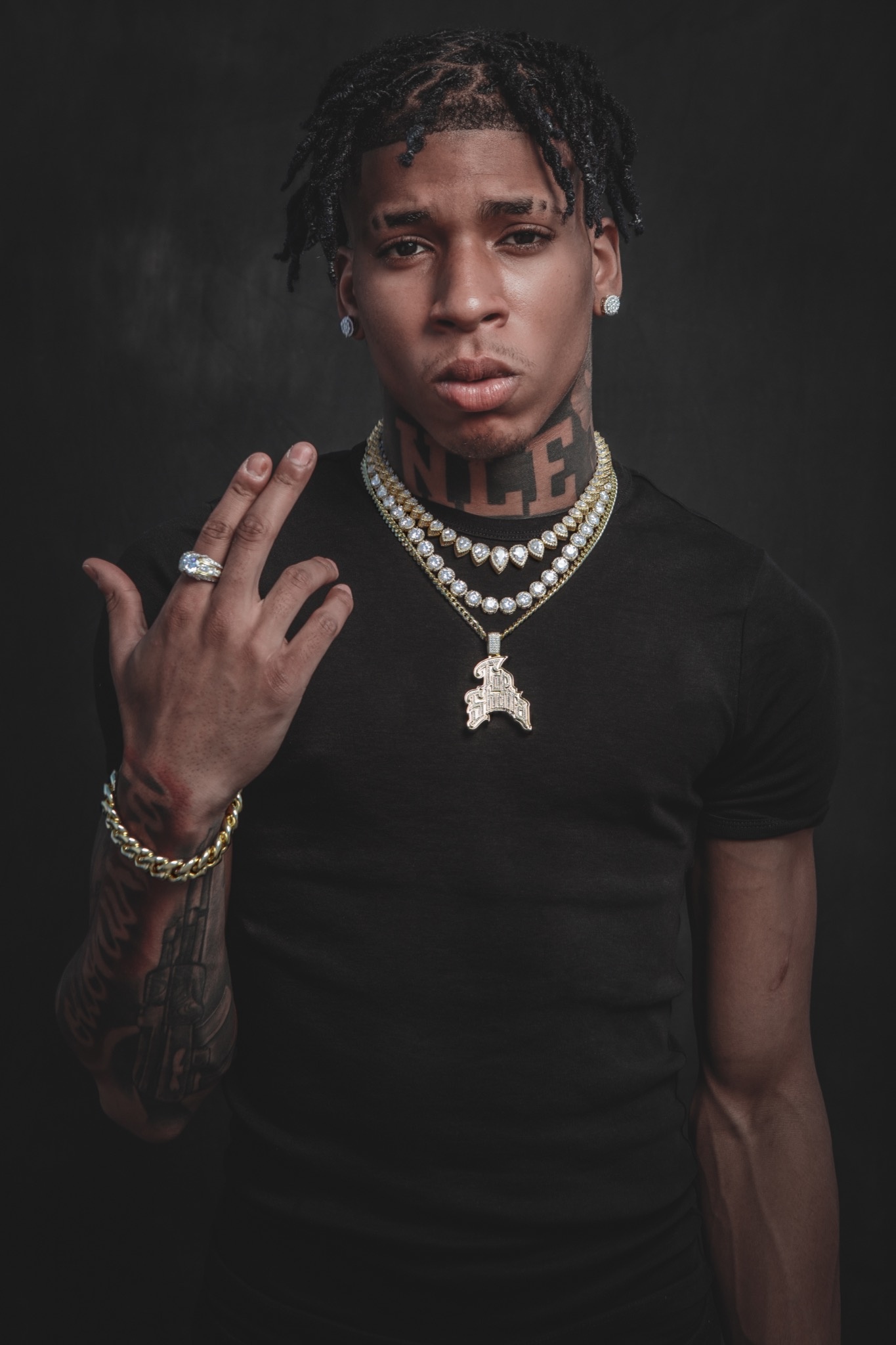 NLE Choppa, King Ice jewelry, Brand collaboration, Email archive, 1370x2050 HD Handy
