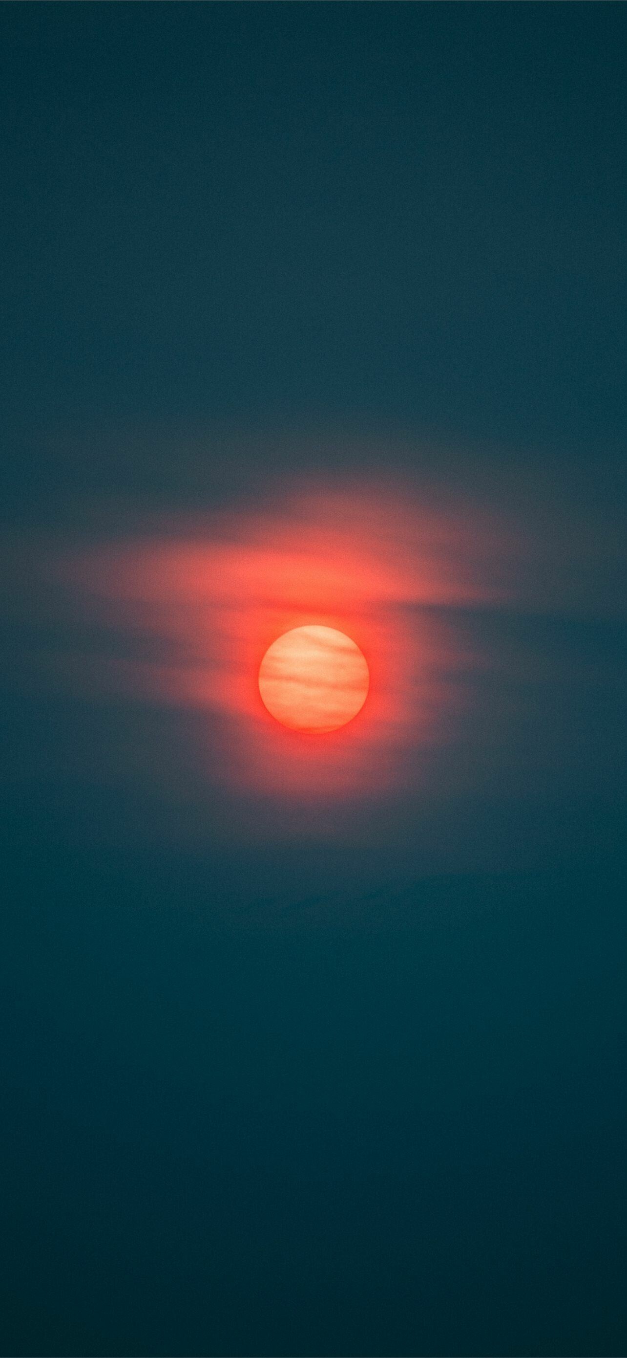 Roter Sonnenuntergang, Warme Farbtne, Abendliche Schnheit, Friedliche Atmosphre, 1290x2780 HD Handy
