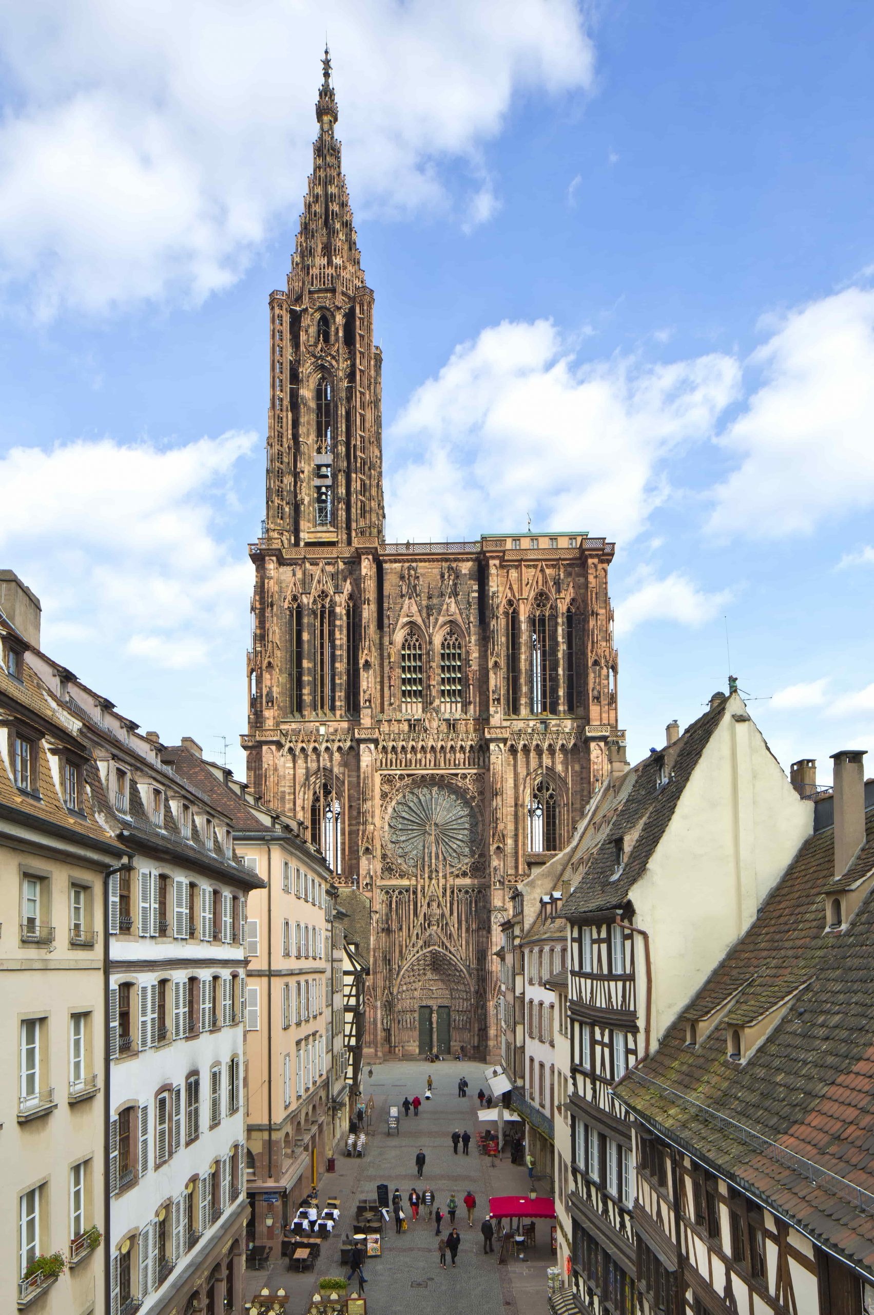 Cathedral: Strasbourg Minster in France, The finest example of Rayonnant Gothic architecture. 1710x2560 HD Background.